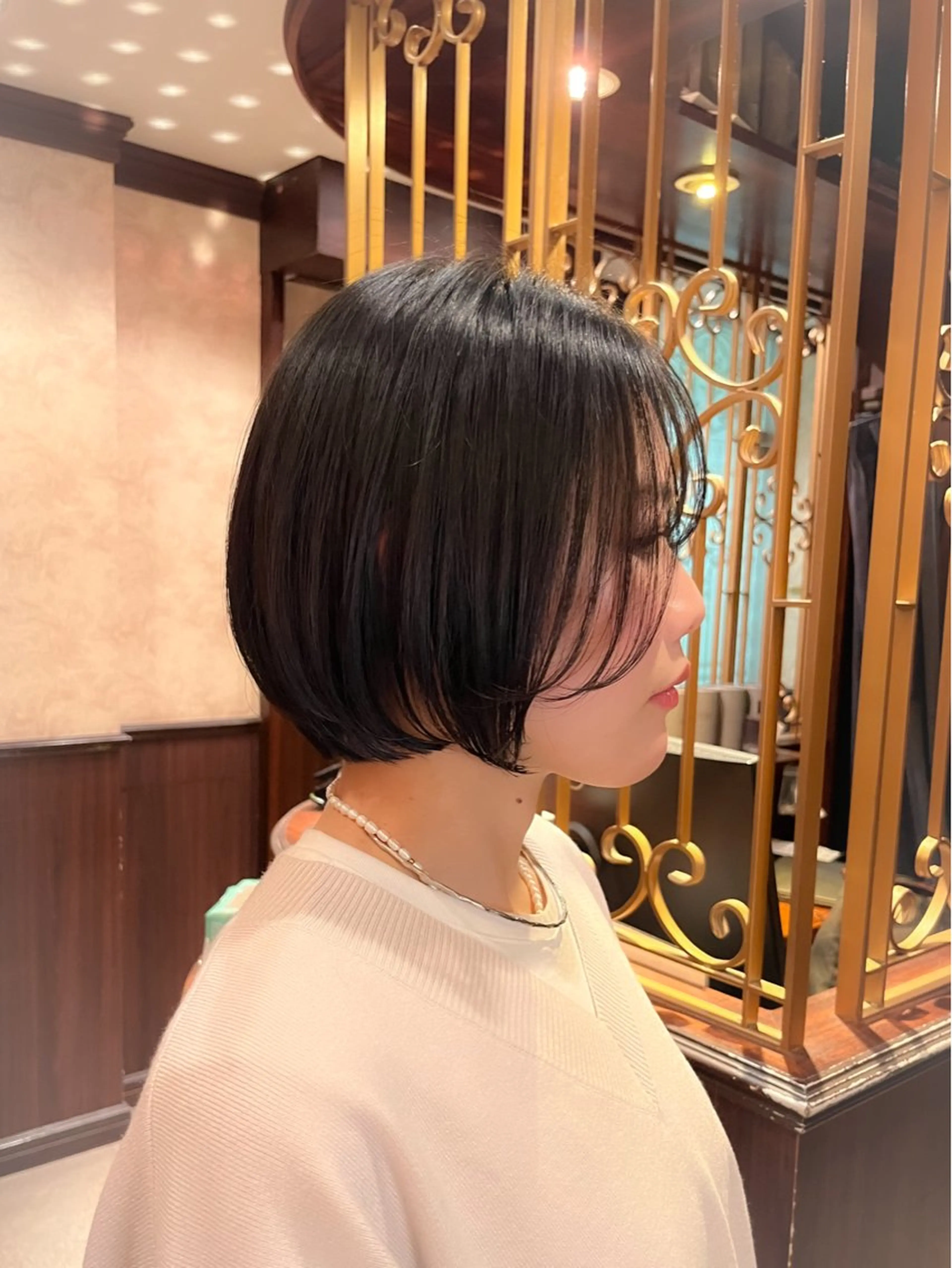 ショート ショートボブ ボブ ショートヘア カット ヘアカラー トリートメント ボブ/髪質改善/ 艶髪❣️前髪/Noaのヘアスタイル
