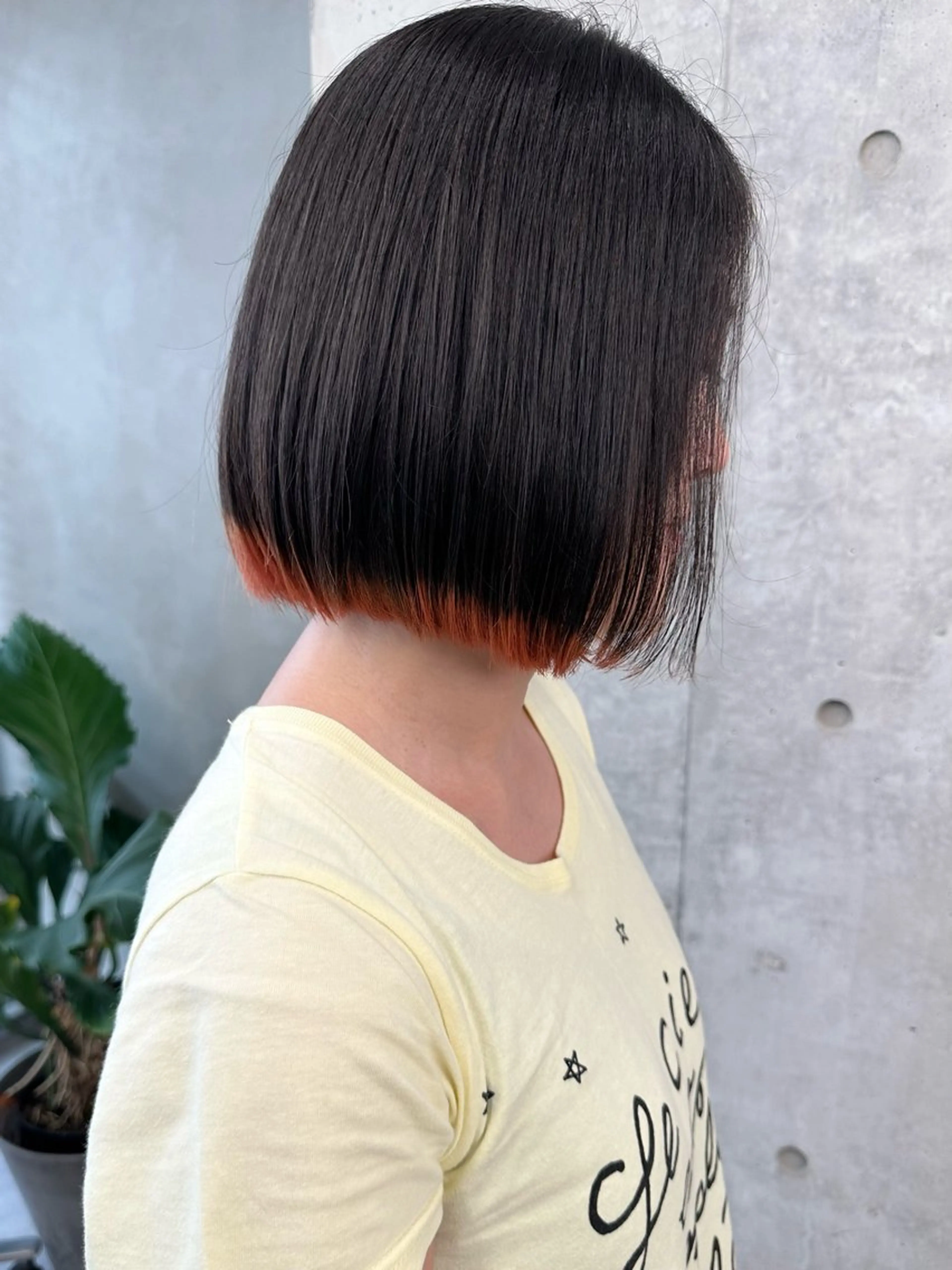 ミディアム カラー カット ヘッドスパ 小顔ボブ/お悩み解決 /ボブパーマ/とういのヘアスタイル