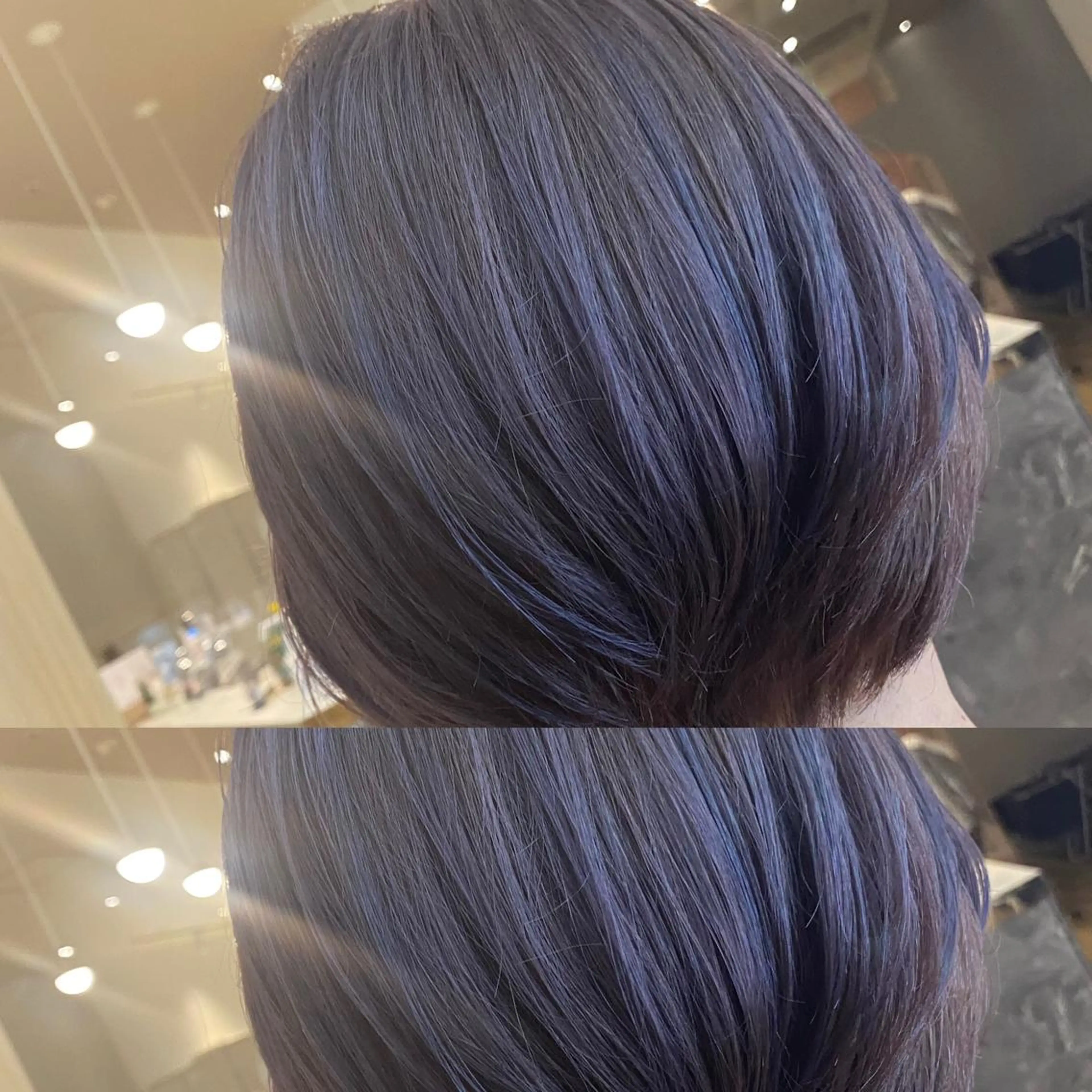 セミロング カラー カット ヘアカラー AVANCE京橋所属・ハイトーンヘア/ 島崎　タクミのヘアスタイル