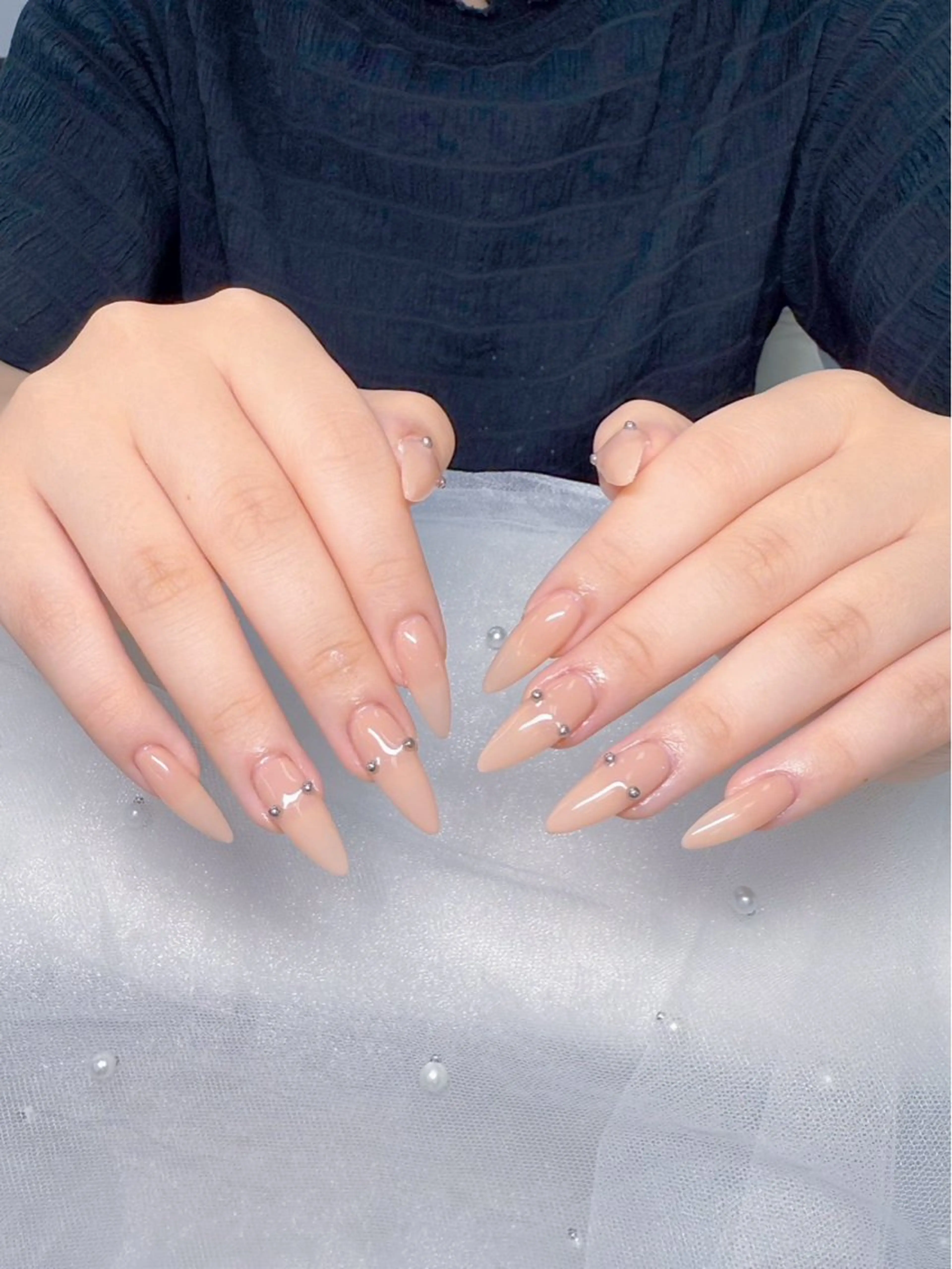 ネイル ジェルネイル ロングネイル 持ち込み オフィスネイル スカルプネイル MIYU nail リナのネイルデザイン