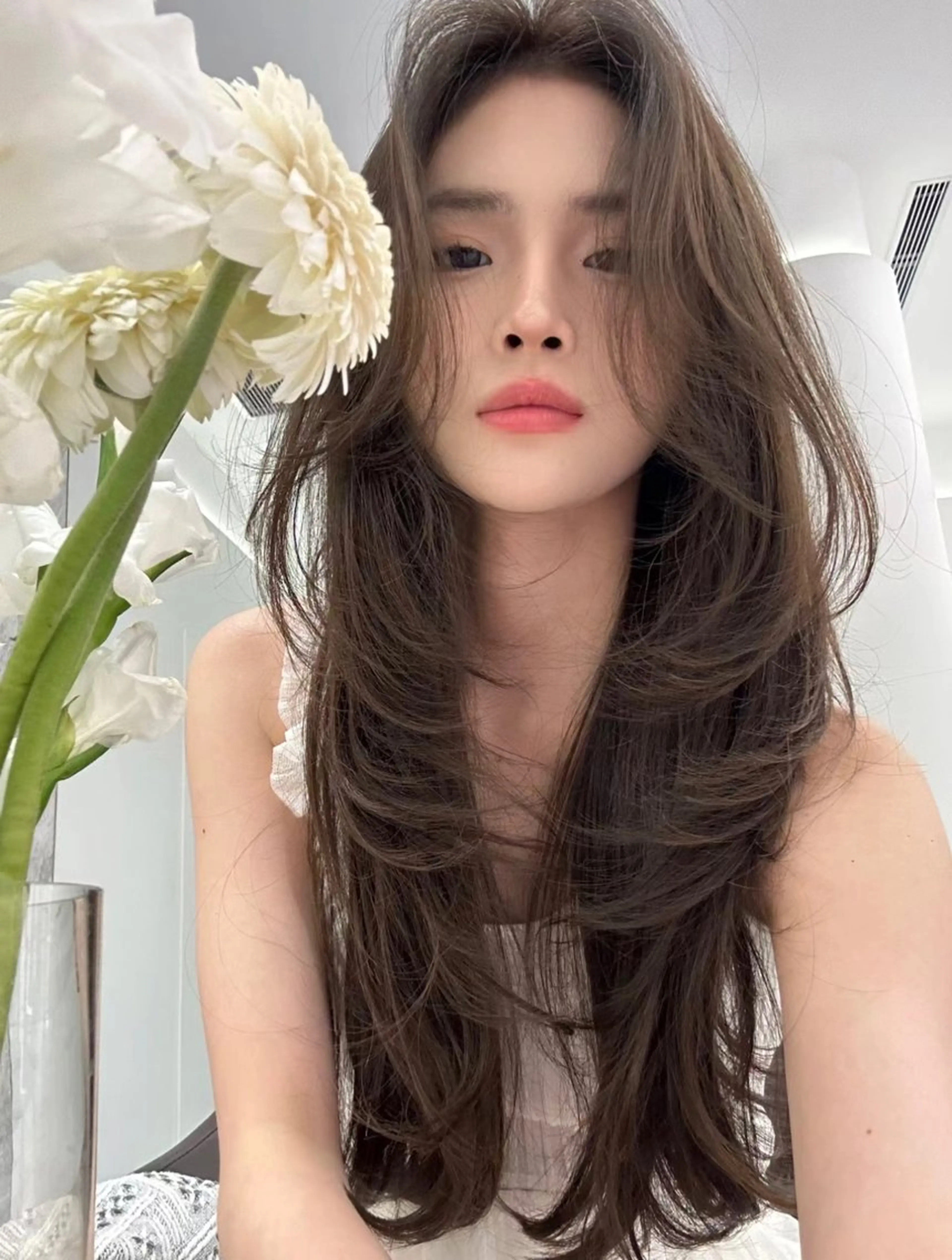 ロング カラー レイヤーカット ワンホンレイヤー ワンホンヘア カット ヘアカラー トリートメント ワンホンヘア ケラチン/Kaitoのヘアスタイル