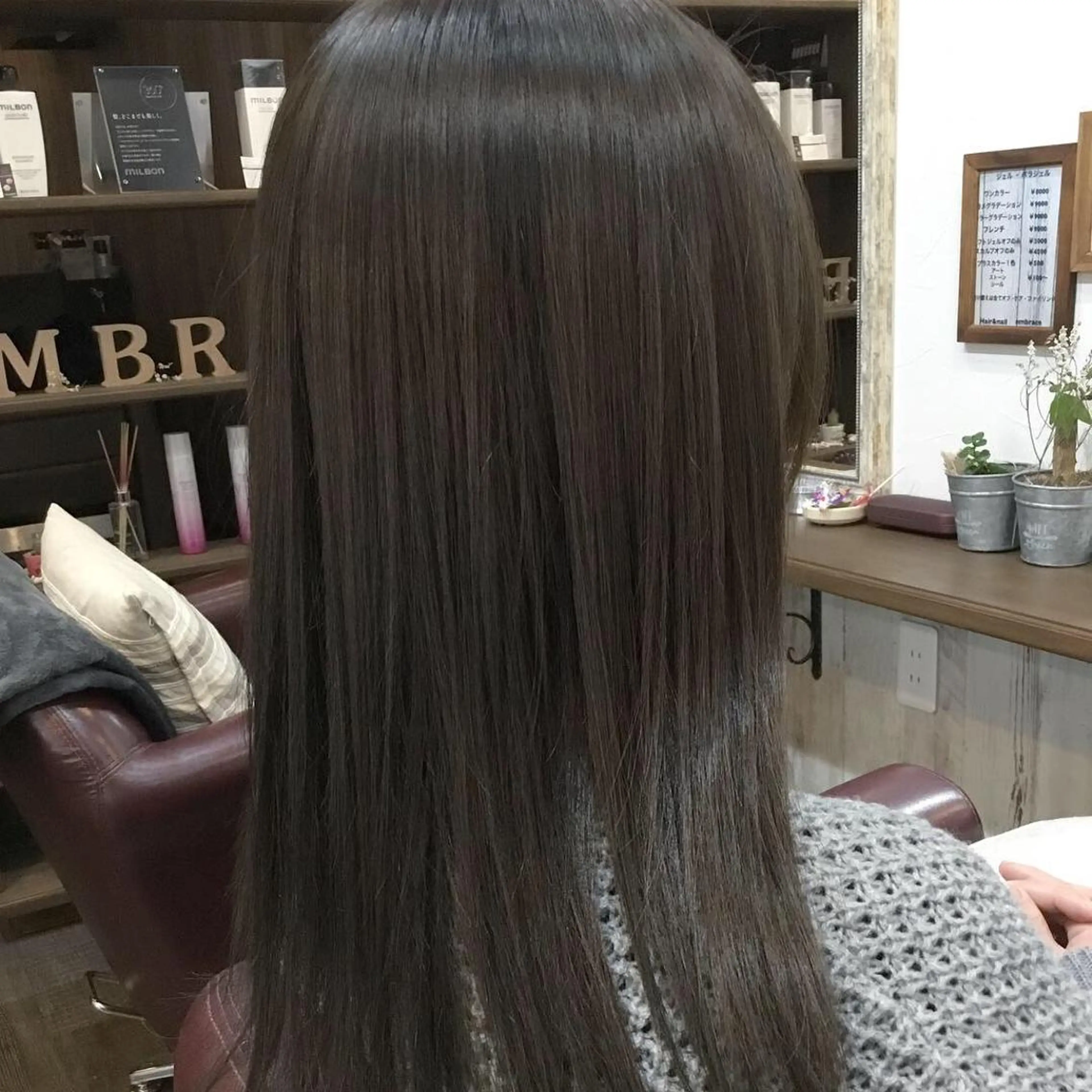 ロング カラー パーマ 金崎 新吾のヘアスタイル