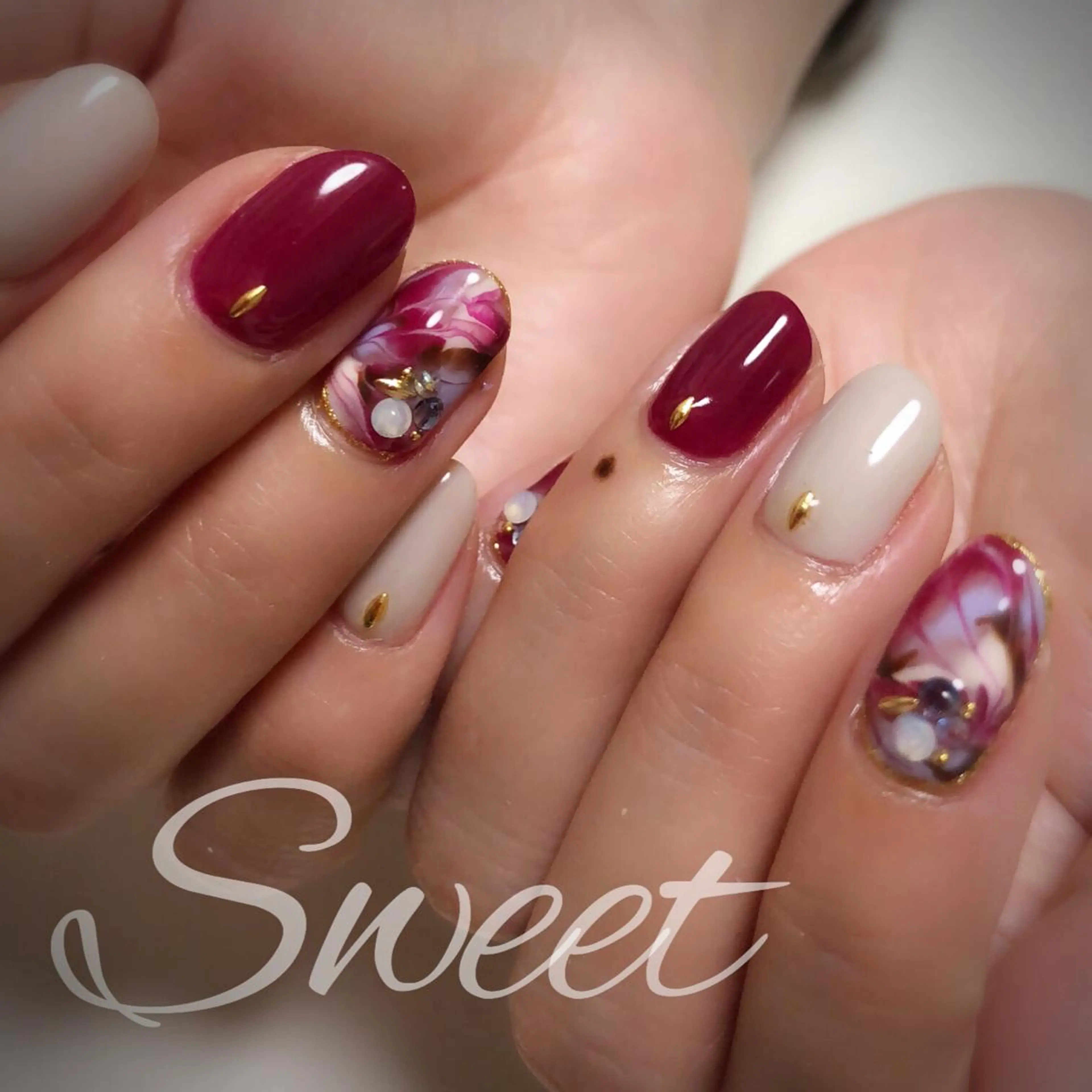 ネイル sweet 仲野陽子のネイルデザイン