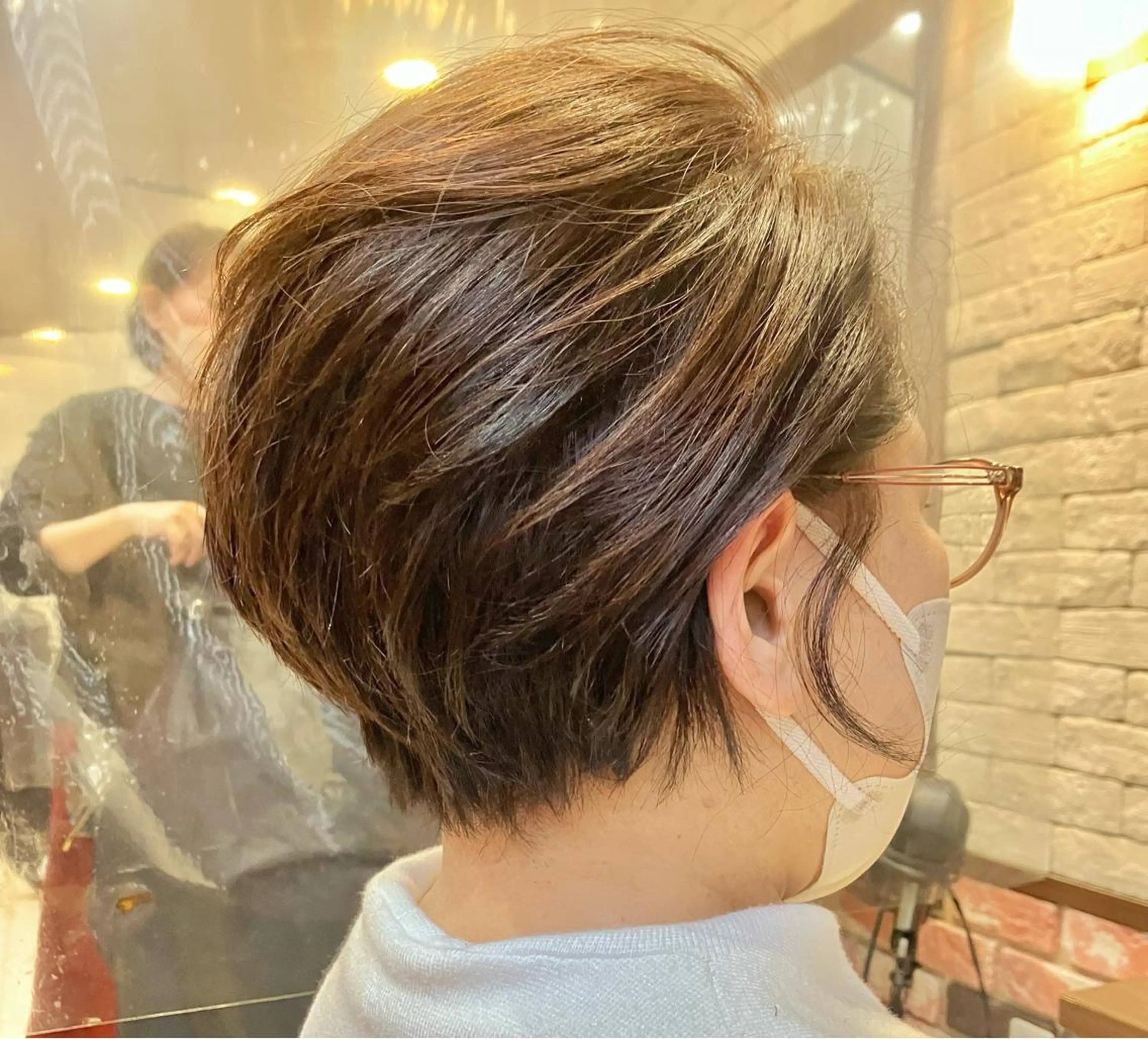 ショート カラー カット ヘアカラー トリートメント LIME HAIR DESIGN所属・髪質改善 LIME 長野駅のヘアスタイル