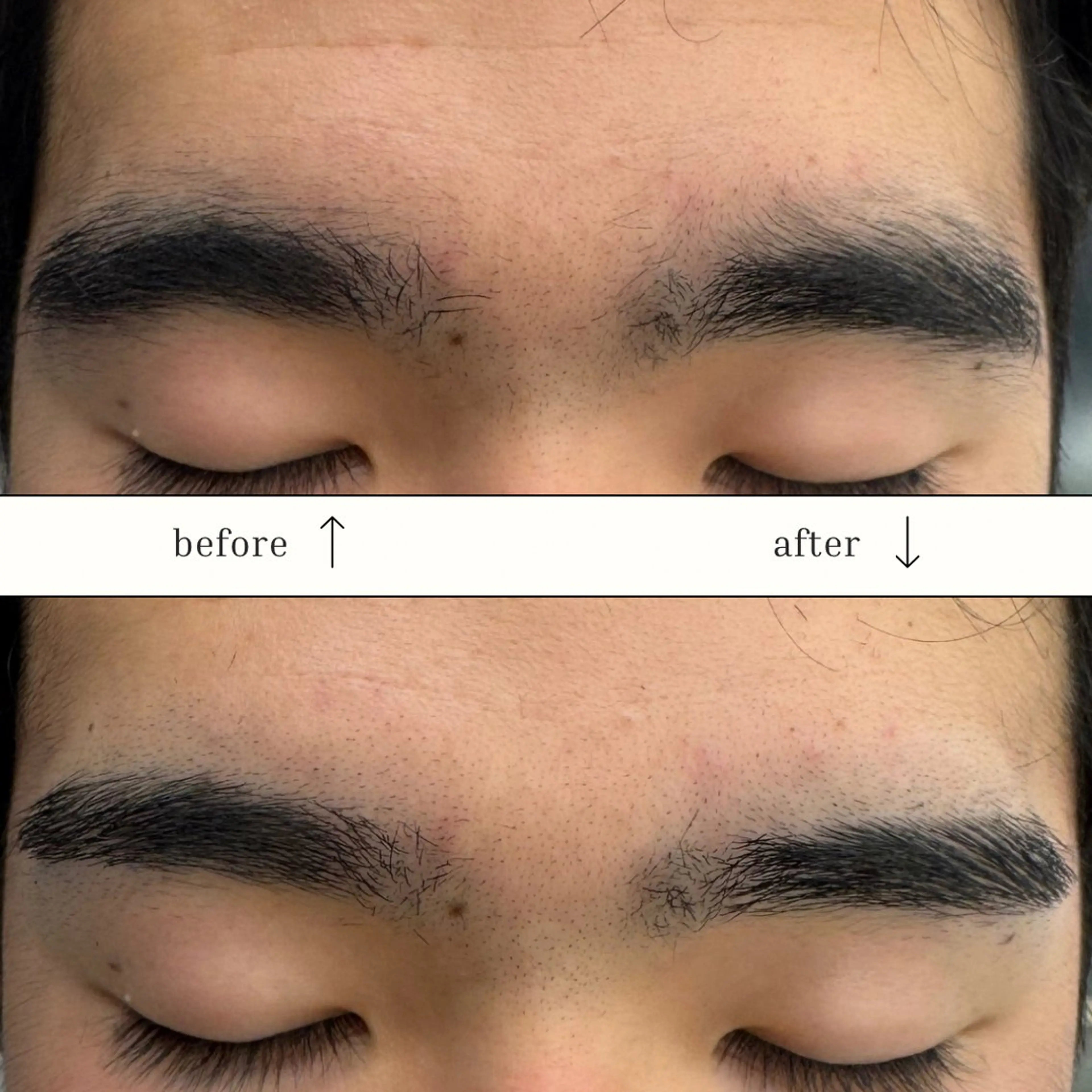 メンズ アイブロウ 顔まわりカット/ カラー/西野和裕のヘアスタイル