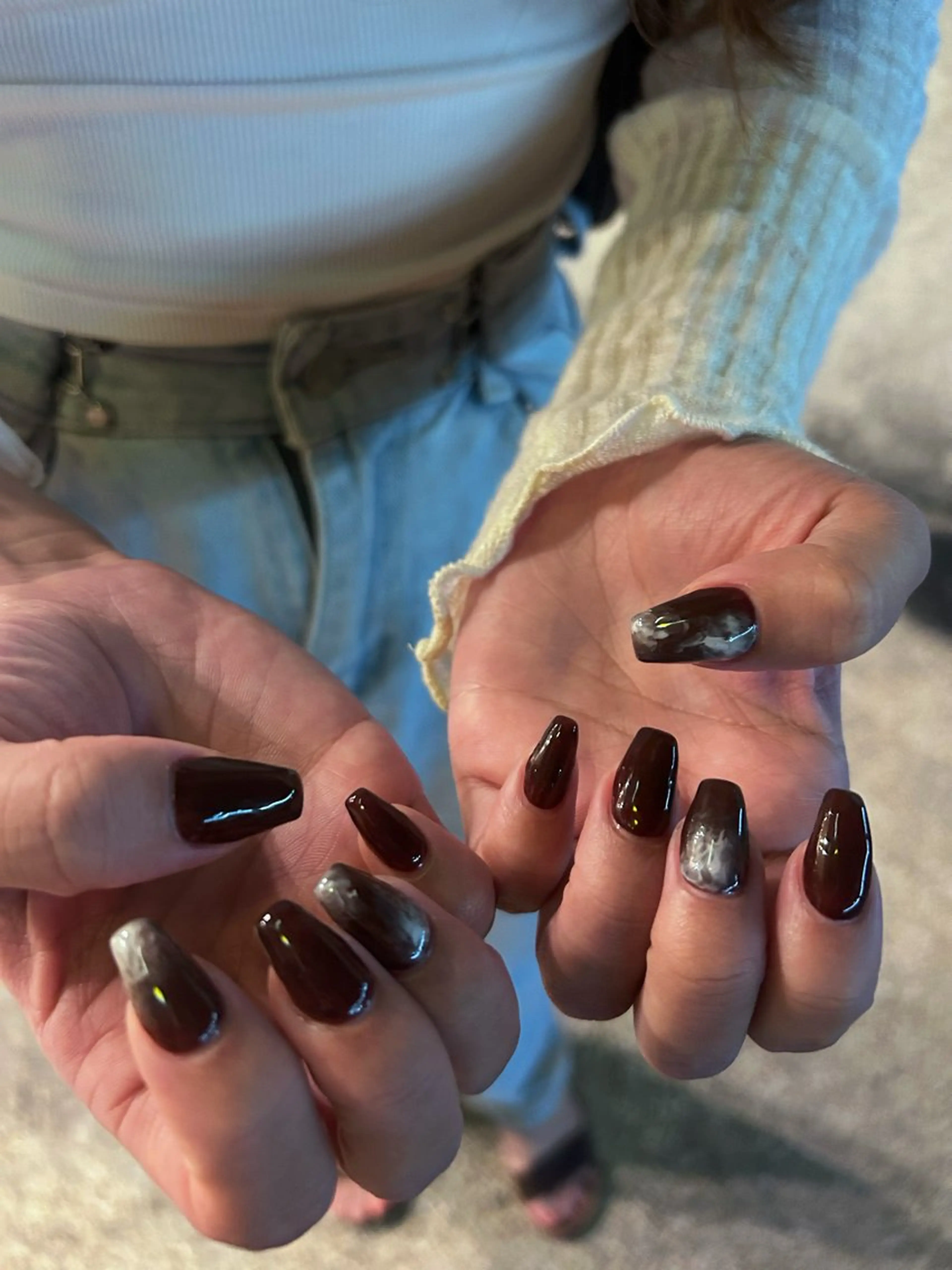 【ハンド】（ご新規様限定2/8​〜​2/28まで！） 4本アート🎀🤍の写真