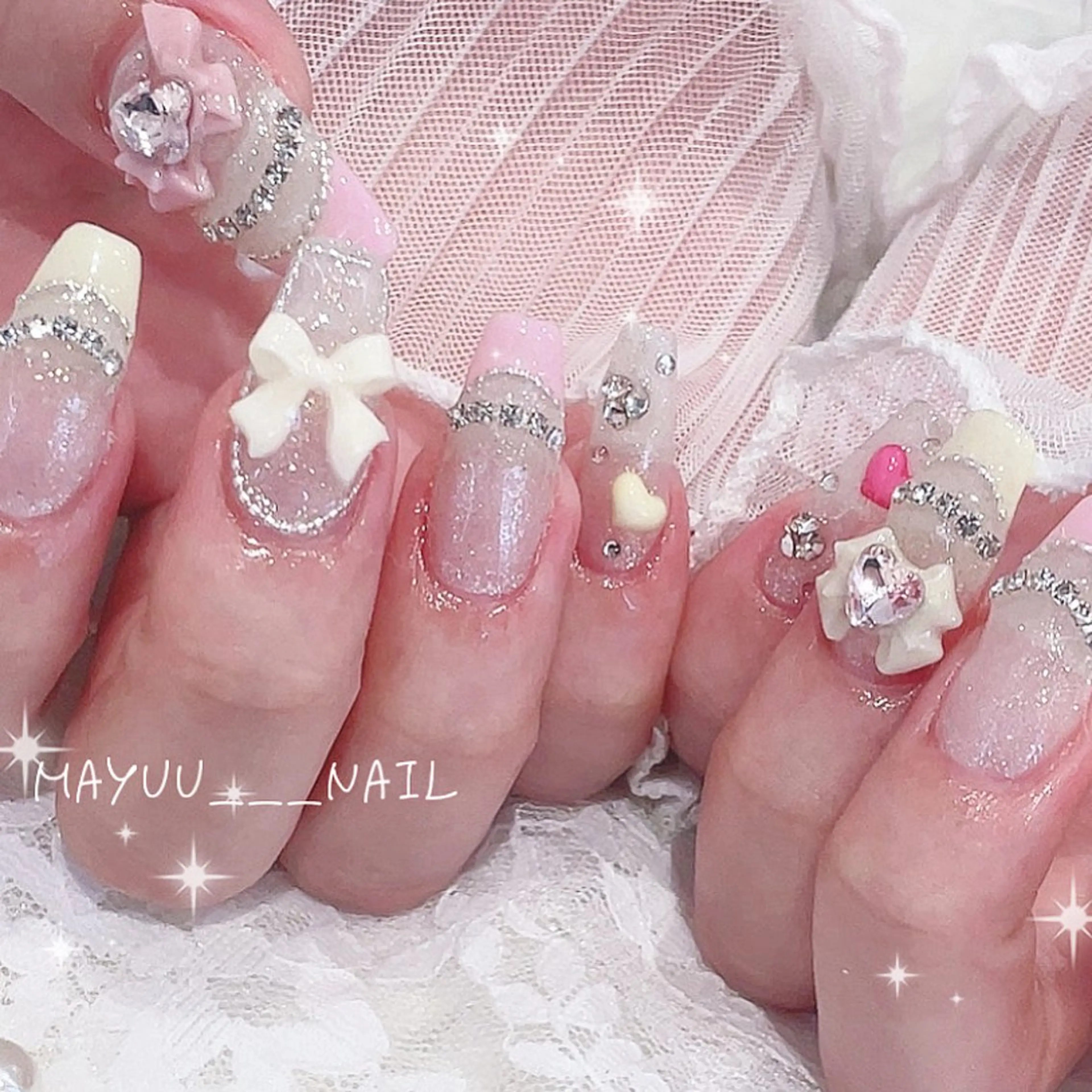 ネイル 🎀 Mayu 🎀痛ネイルのネイルデザイン