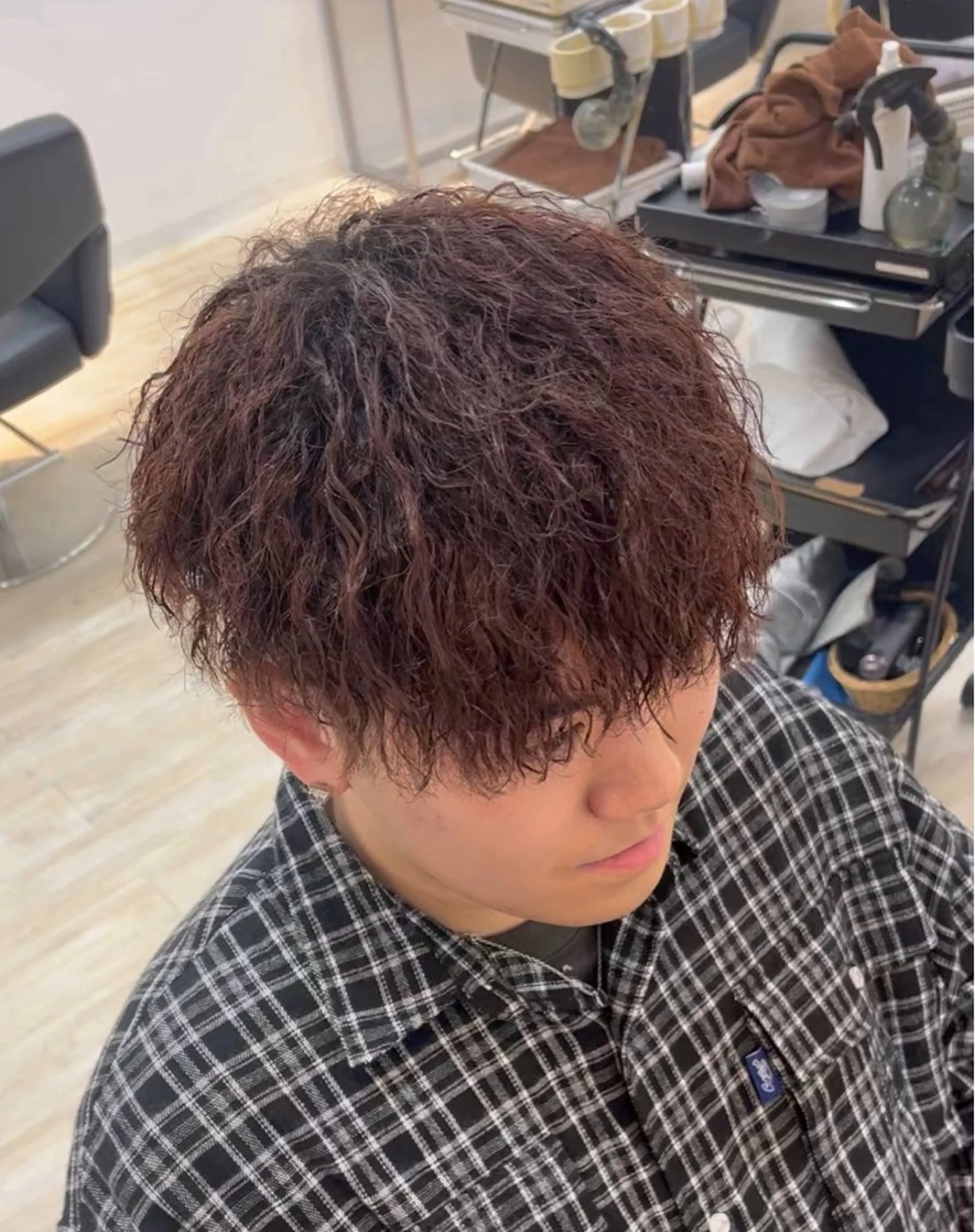 ショート パーマ メンズ Utata  literie所属・嵯峨 大地／パーマ／ ハード系／特殊系のヘアスタイル