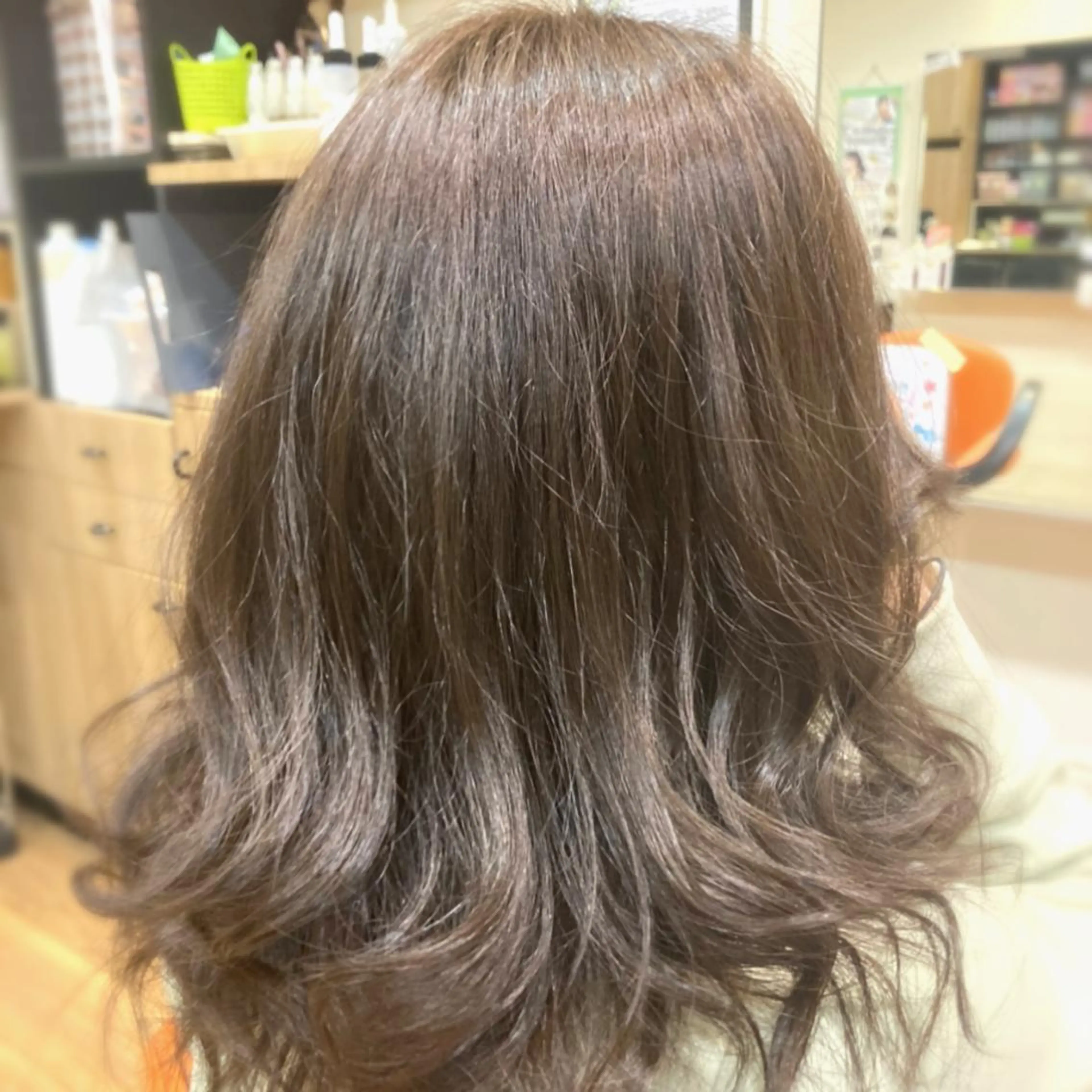 セミロング カラー カット ヘアカラー トリートメント 森山 雄太のヘアスタイル