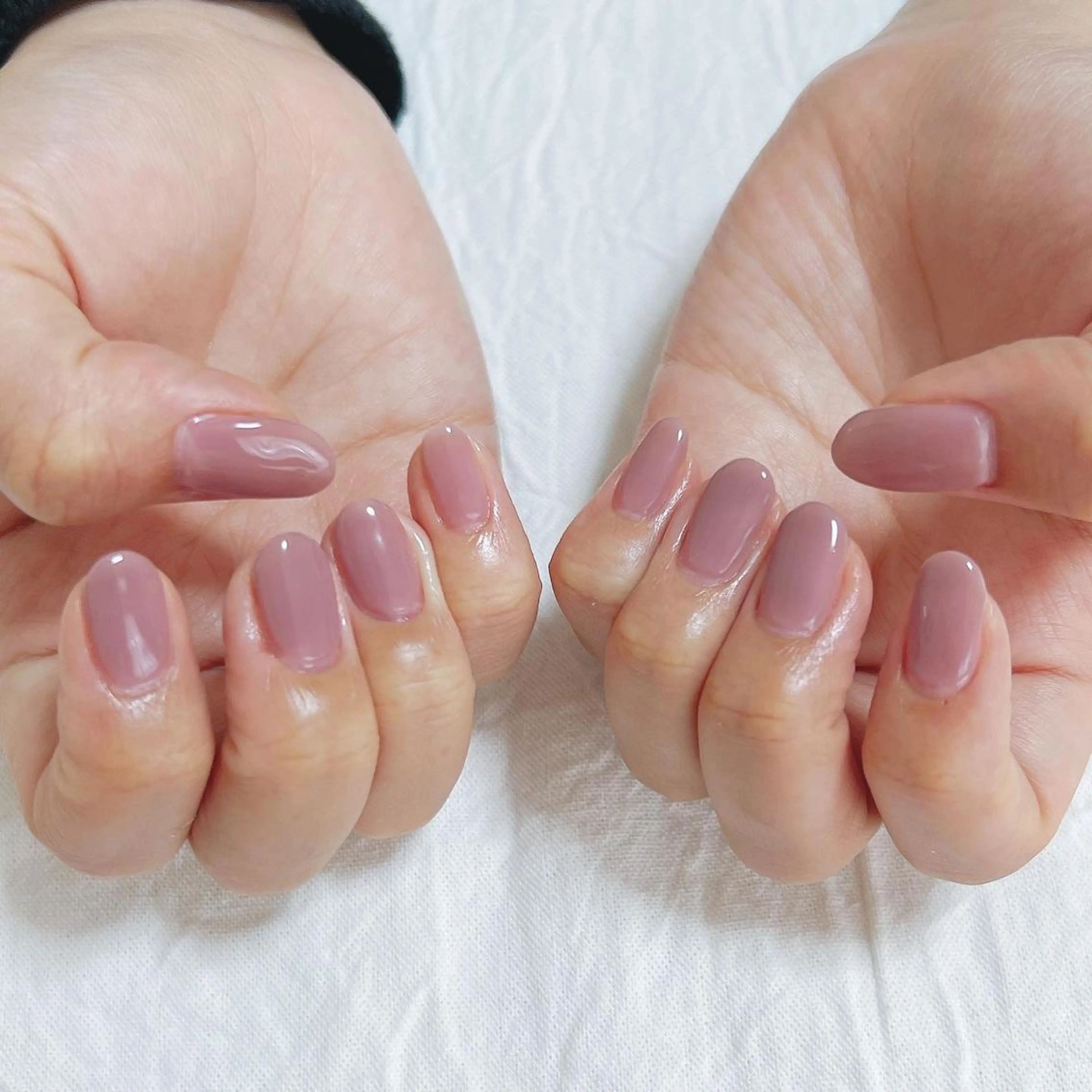 ネイル ニュアンスネイル ワンカラーネイル シンプルネイル ハンドネイル peaberry nailのネイルデザイン