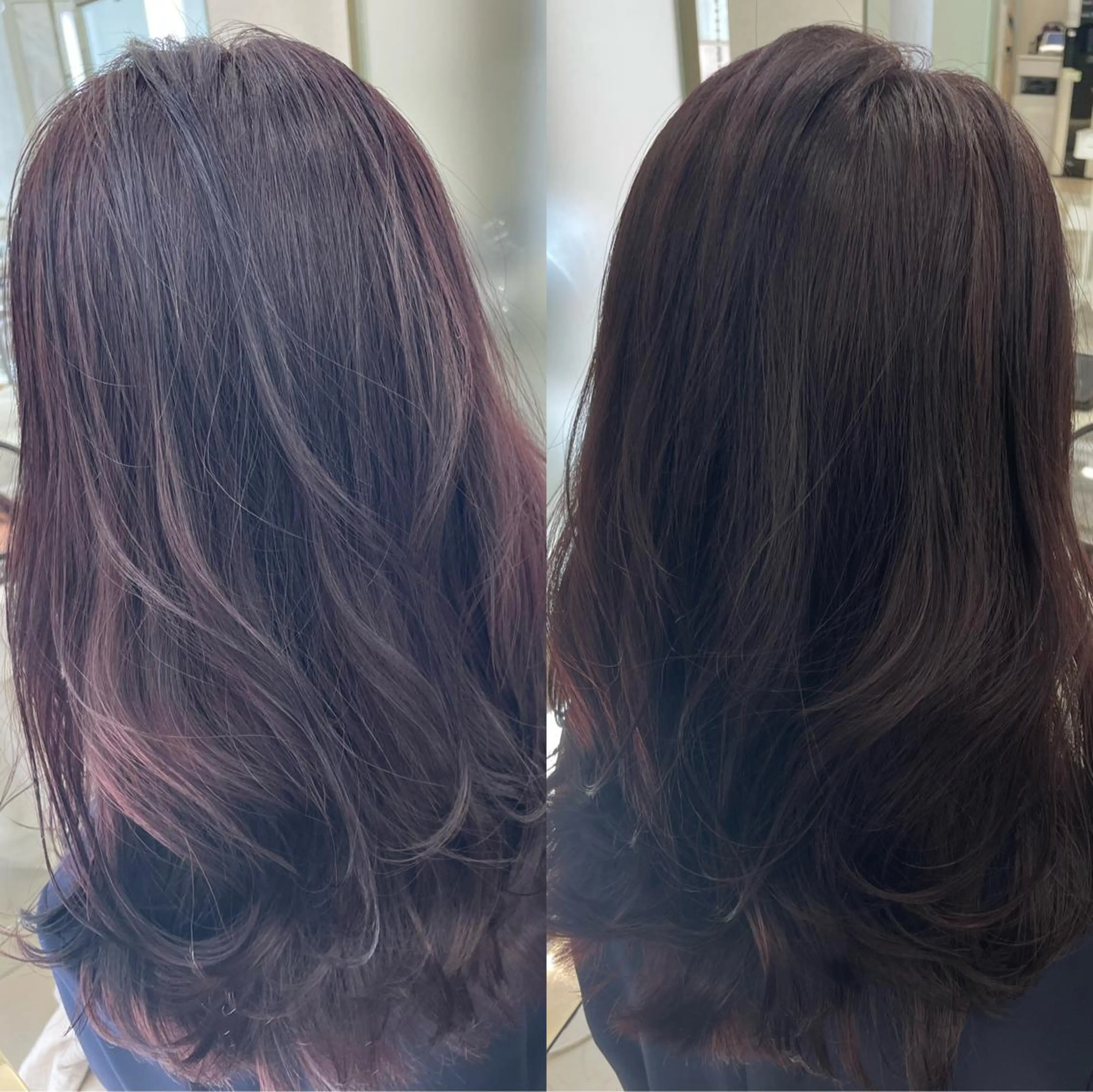 ロング カラー ヘアカラー トリートメント COA GINZA 空也/前髪/顔まわりのヘアスタイル