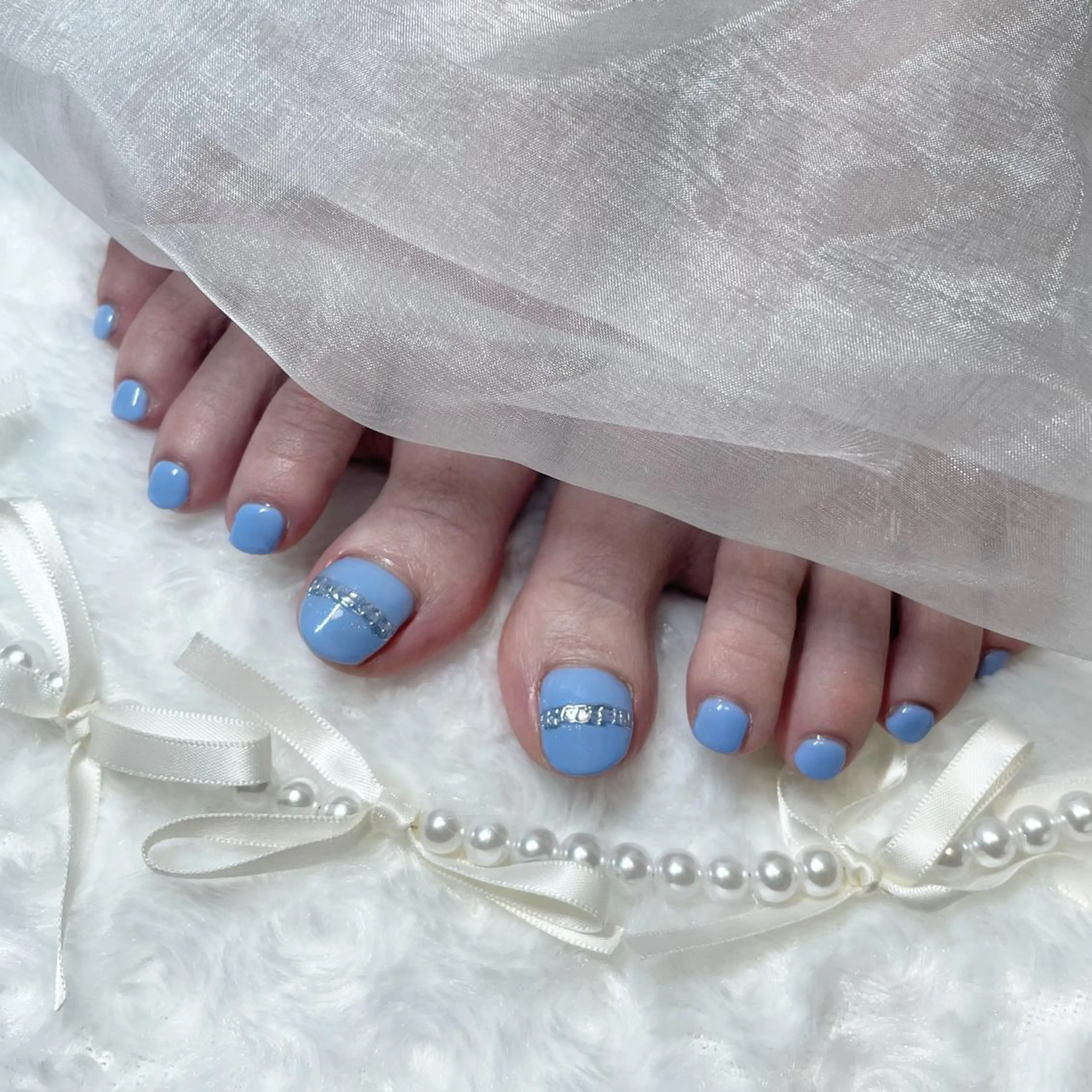 ネイル フットネイル ジェルネイル 韓国ネイル 持ち込み ニュアンスネイル フットネイル fiore nail 🦋のネイルデザイン