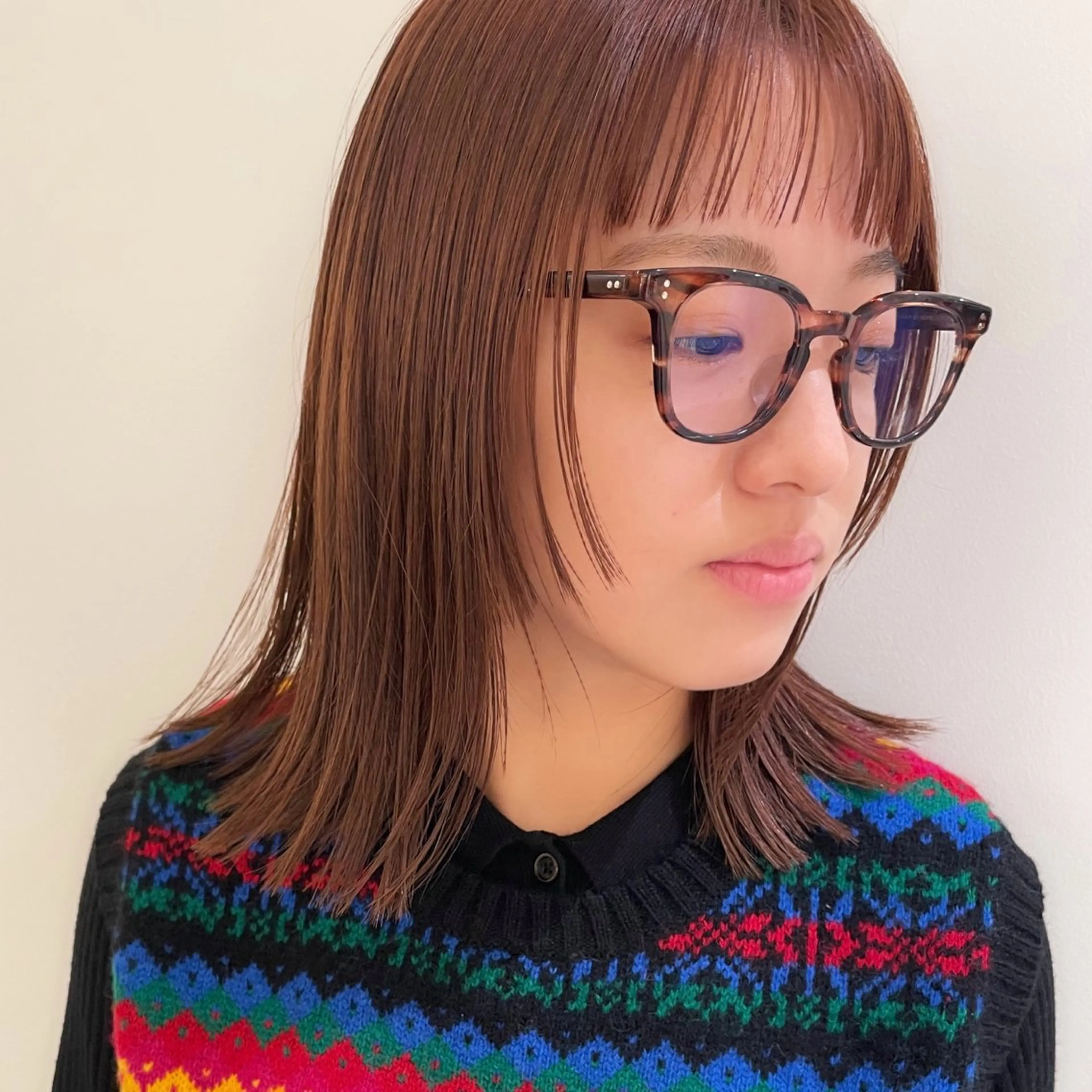 《当日限定》似合わせカット+透明感カラー+トリートメントの写真