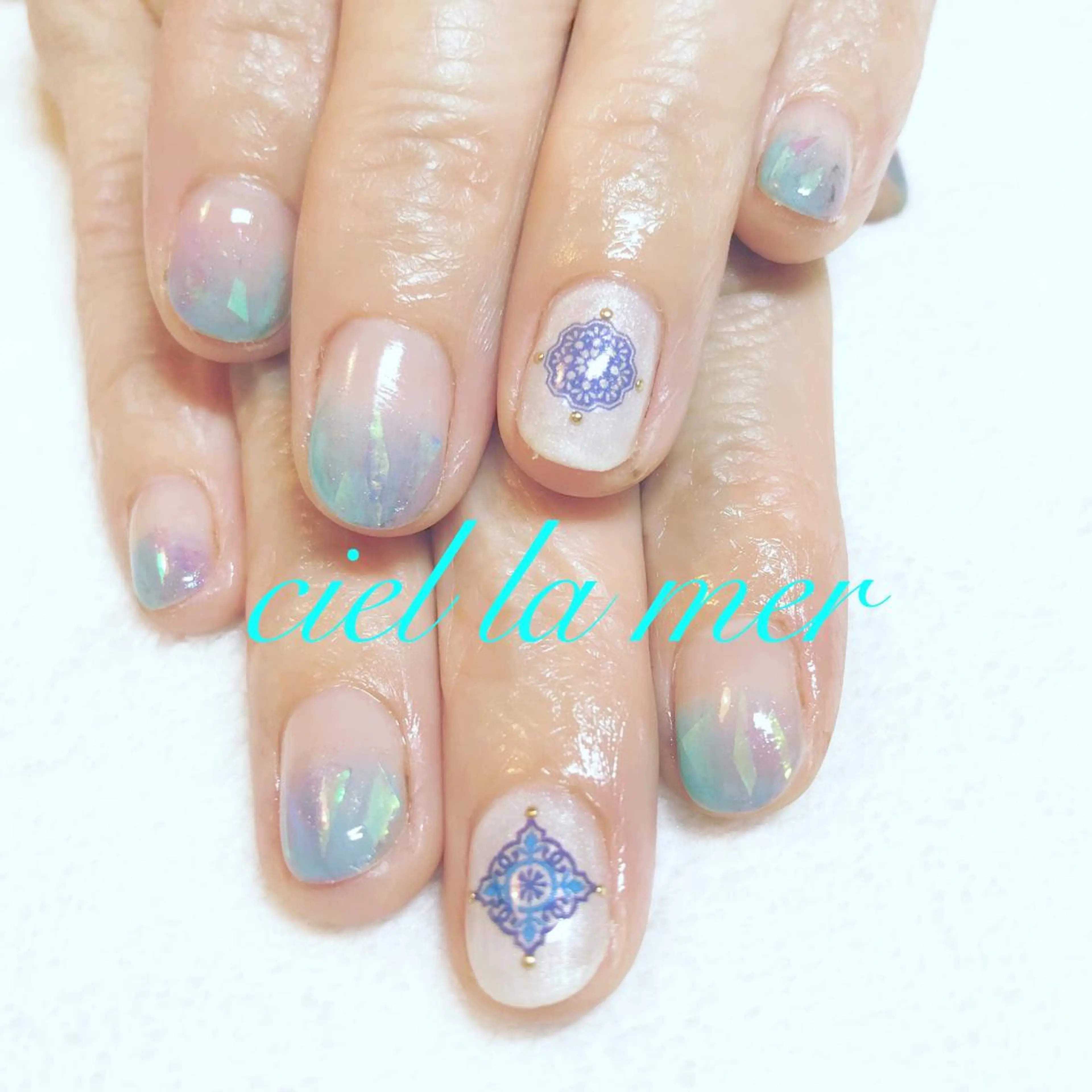ネイル ハンドネイル フットネイル ciel la merのネイルデザイン