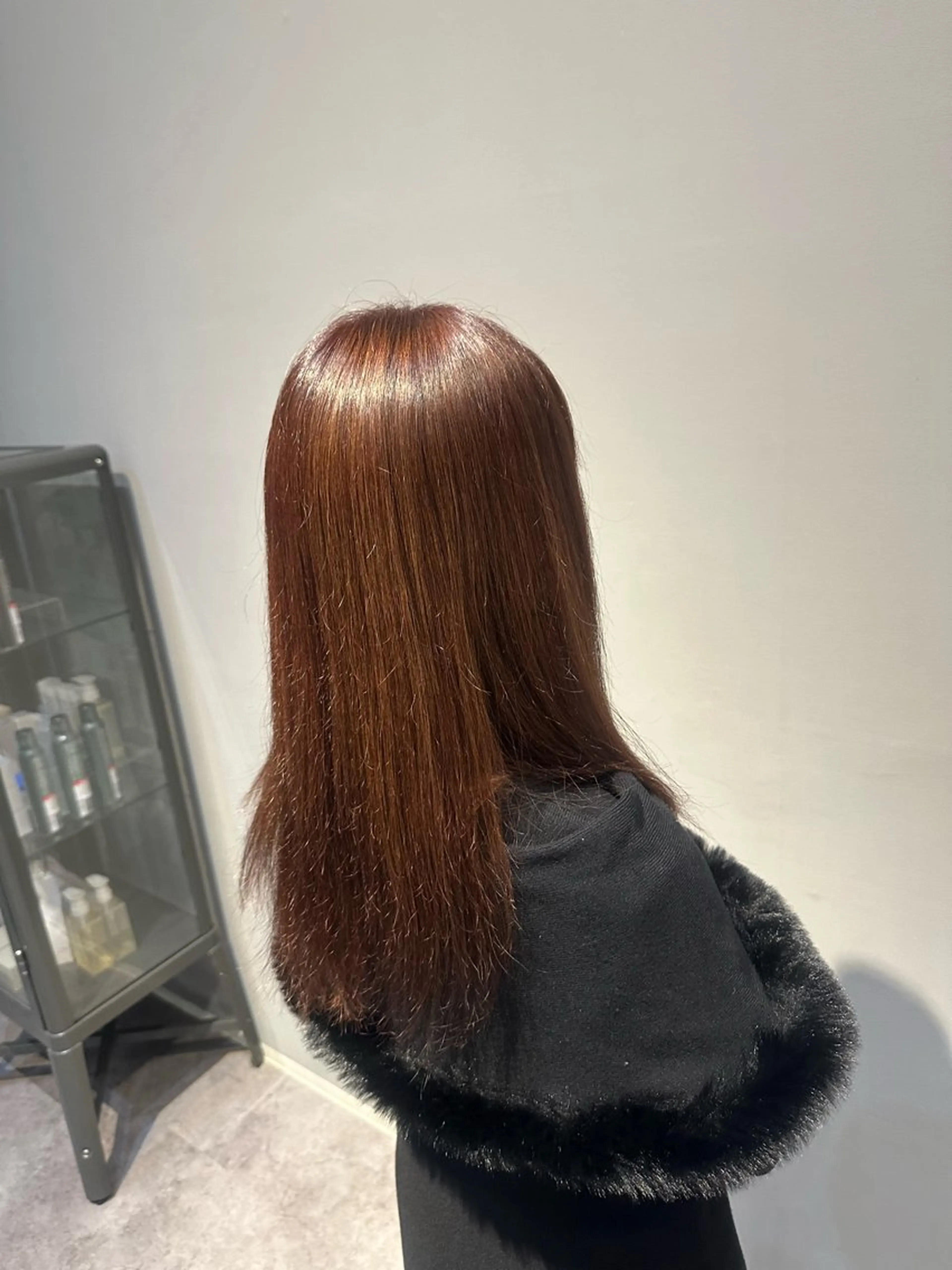 セミロング ヘアカラー Agu まゆかのヘアスタイル