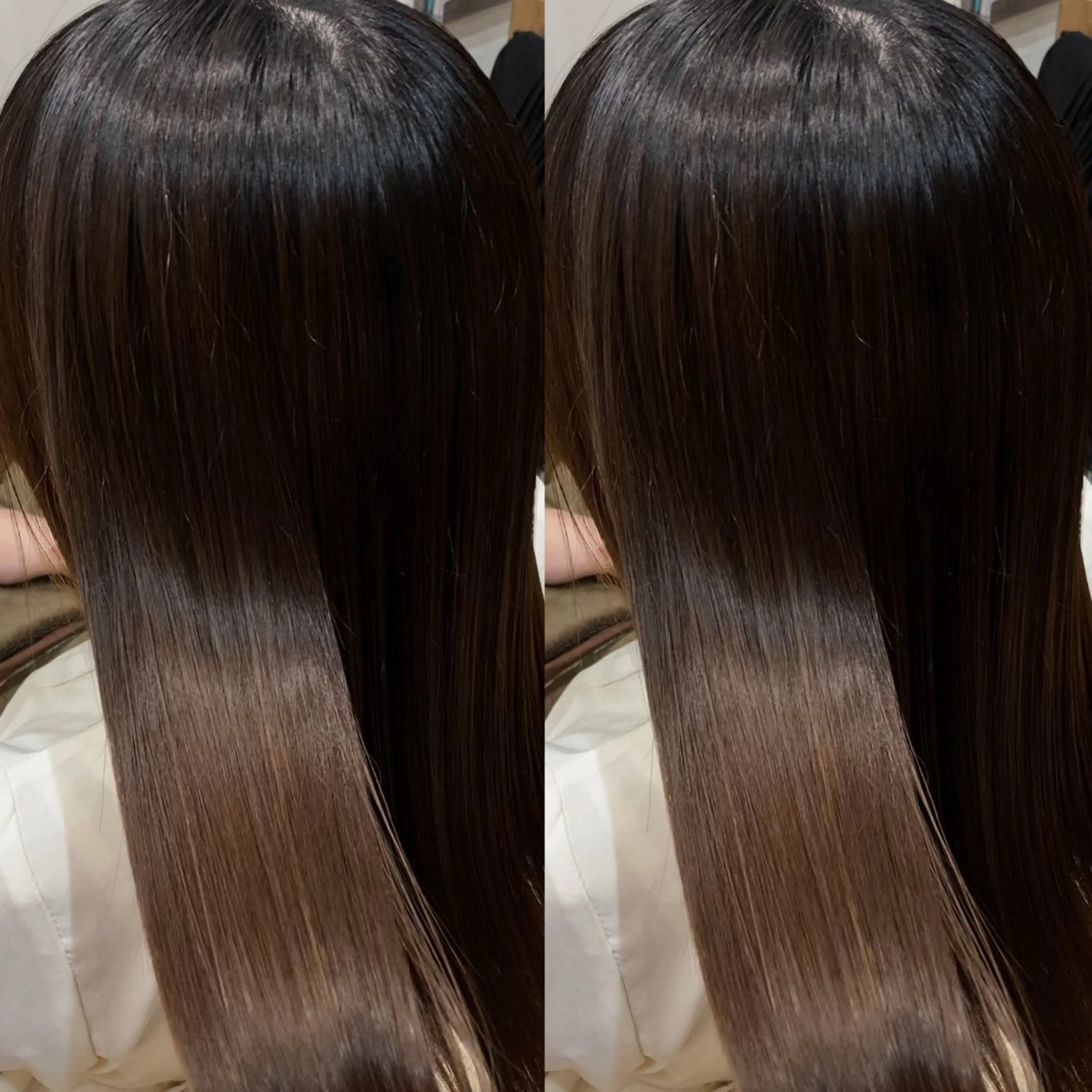 セミロング カラー 髪質改善 トリートメント schon所属・み うのヘアスタイル