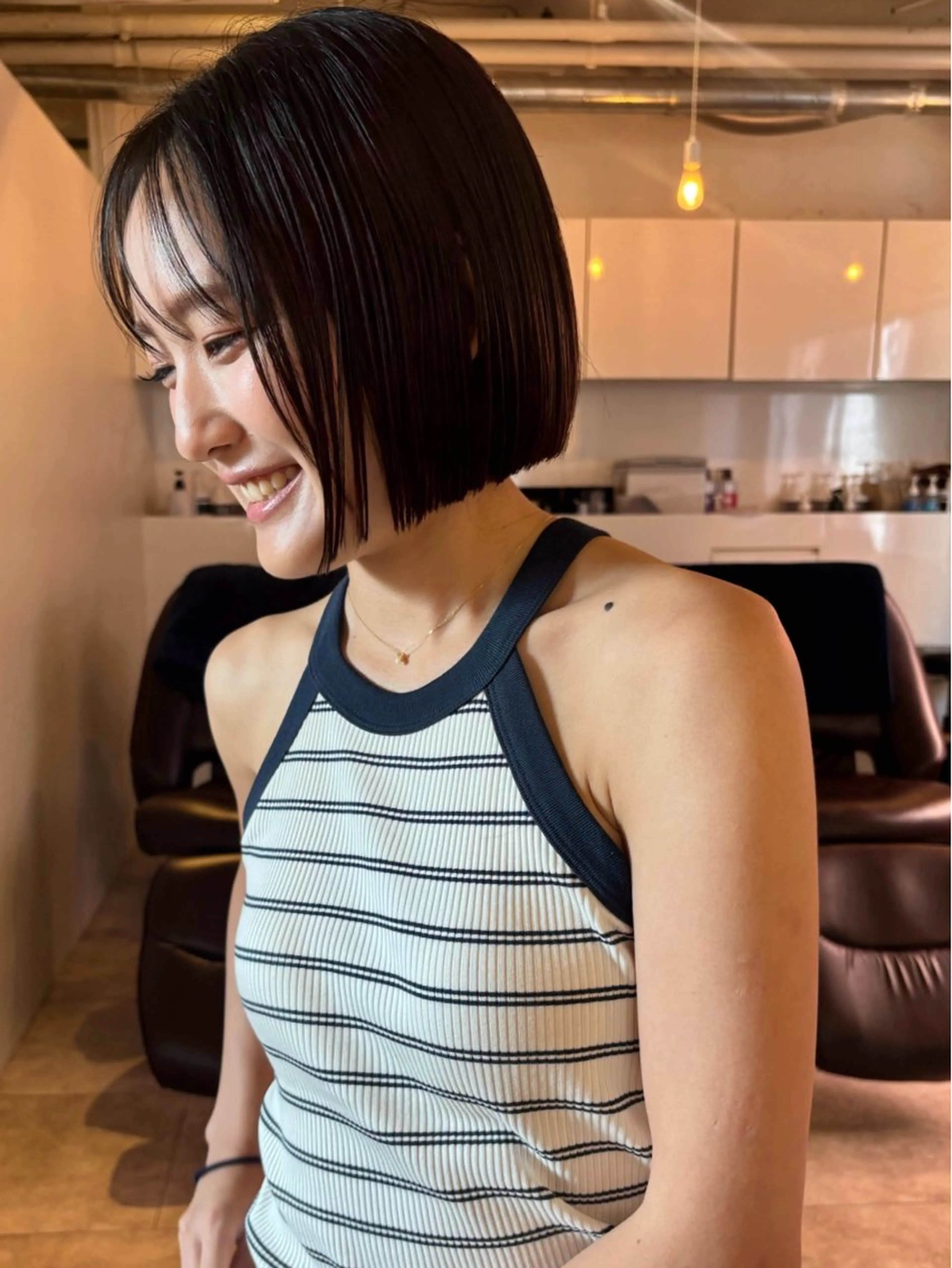 ショート ボブ カット 🍑透明感hair ・NENE🍑のヘアスタイル