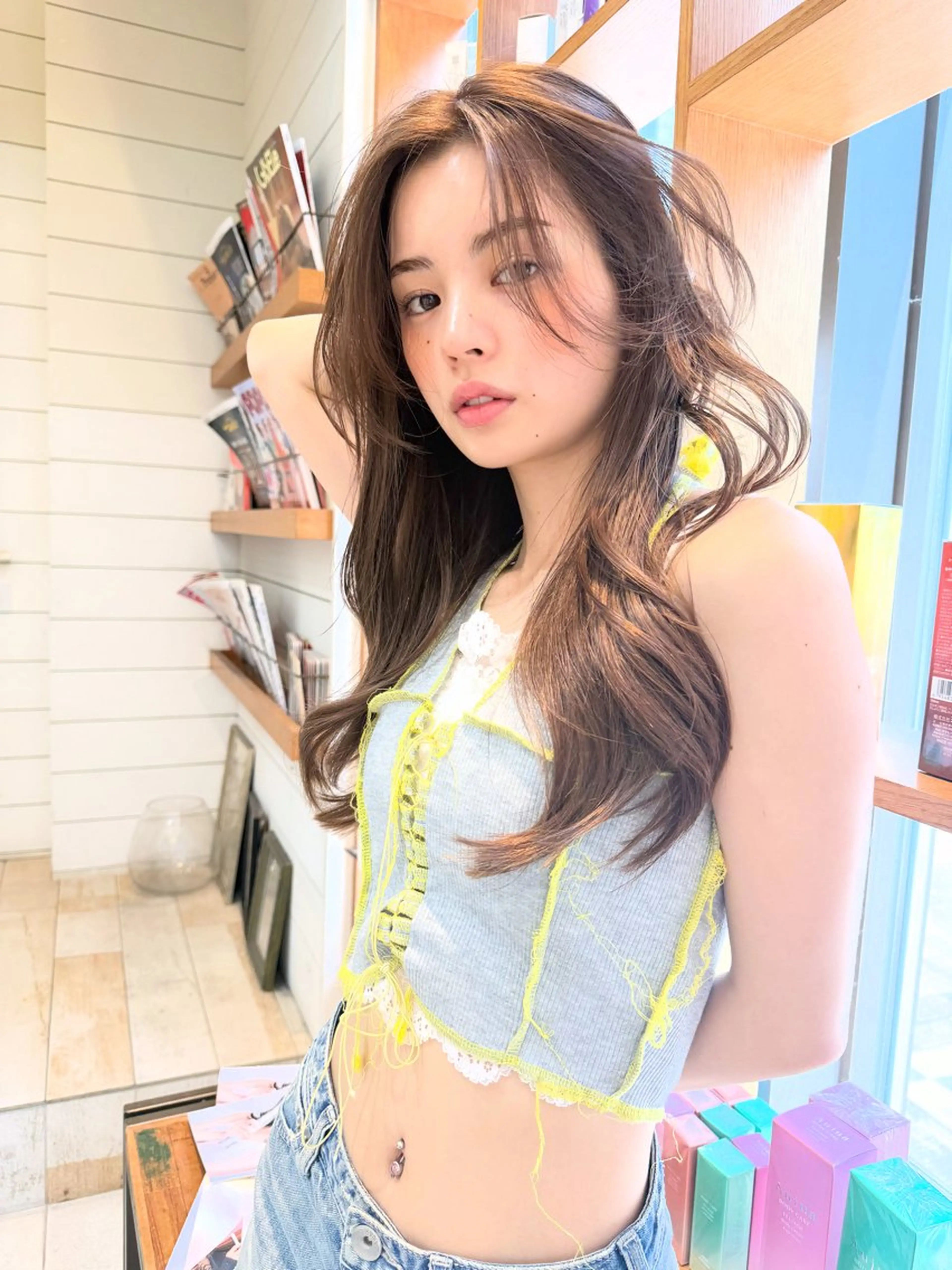 セミロング 渋谷/韓国風 西原直樹のヘアスタイル