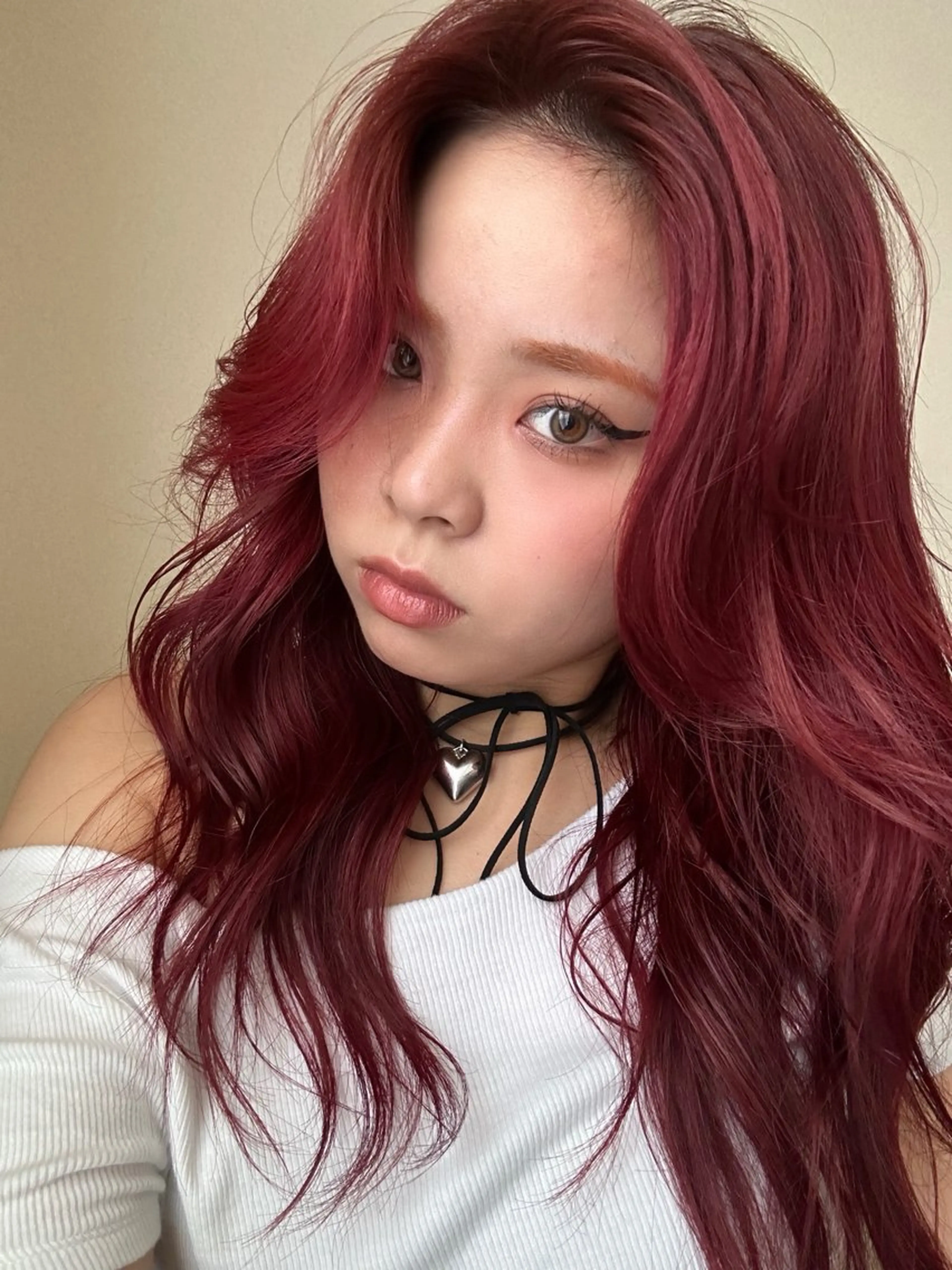 セミロング ヘアカラー ayano/パーマ/ 暖色カラーのヘアスタイル