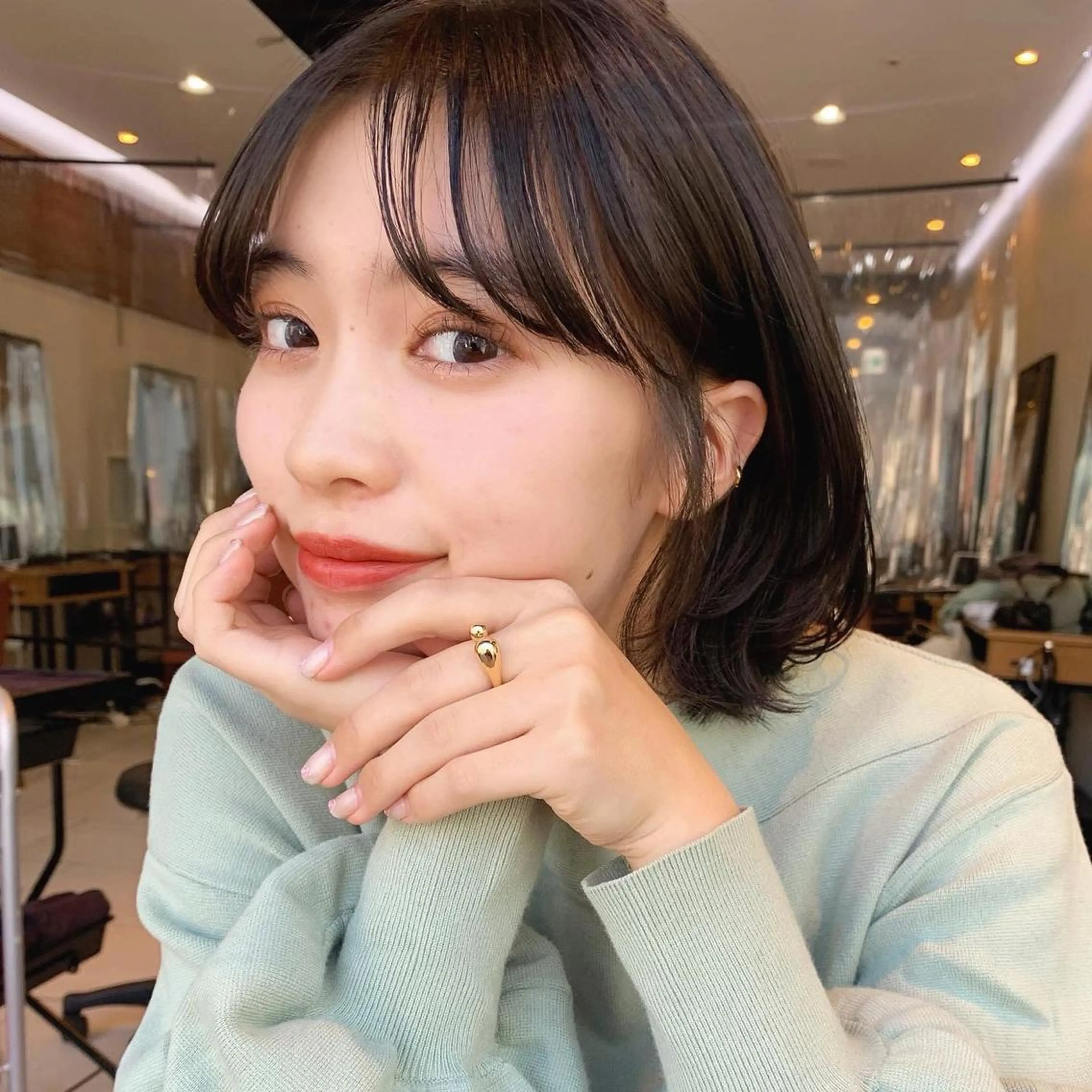 ショート カラー カット ヘアカラー トリートメント 🌱小顔ヘア/ボブ ミディアム/双葉🌱のヘアスタイル