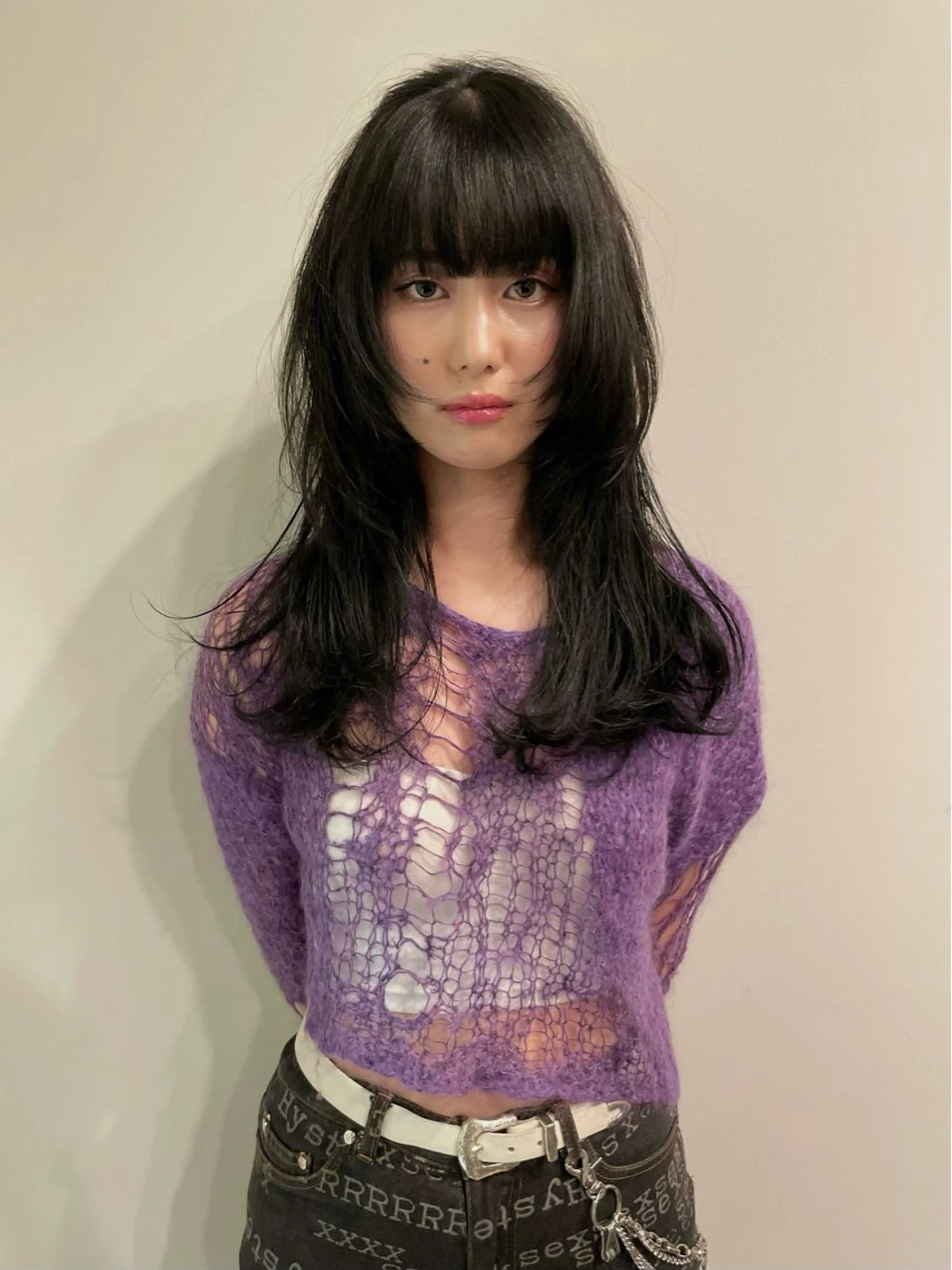 ミディアム カラー カット ヘアカラー トリートメント SALOWIN所属・ブリーチ✨ ボブ✨レイヤーのヘアスタイル