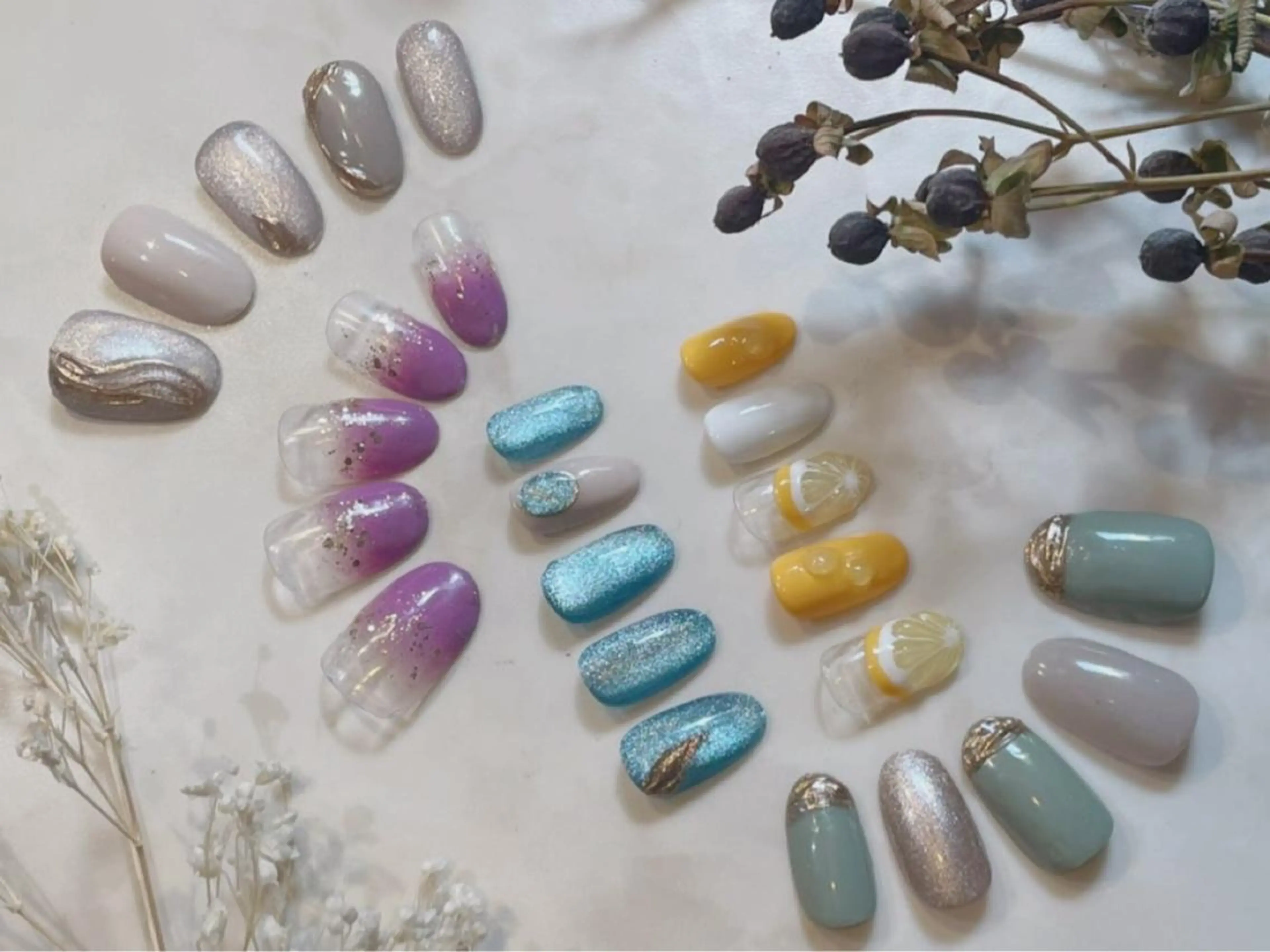 ネイル 【やり放題専門店】 スカルプ＆長さ出しのネイルデザイン