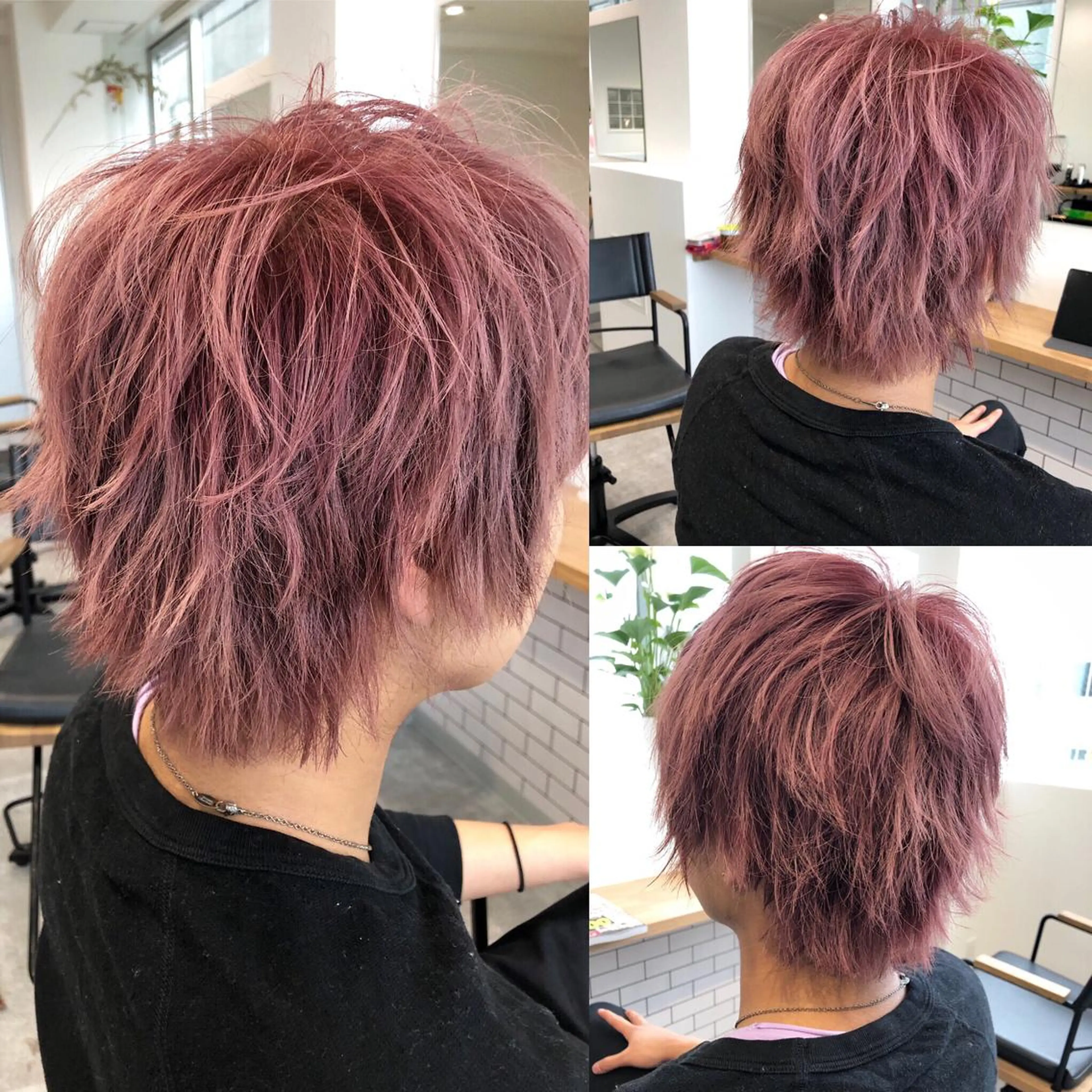 ショート カラー カット ヘアカラー トリートメント JILBLAN京都 ショート/ハイライトのヘアスタイル