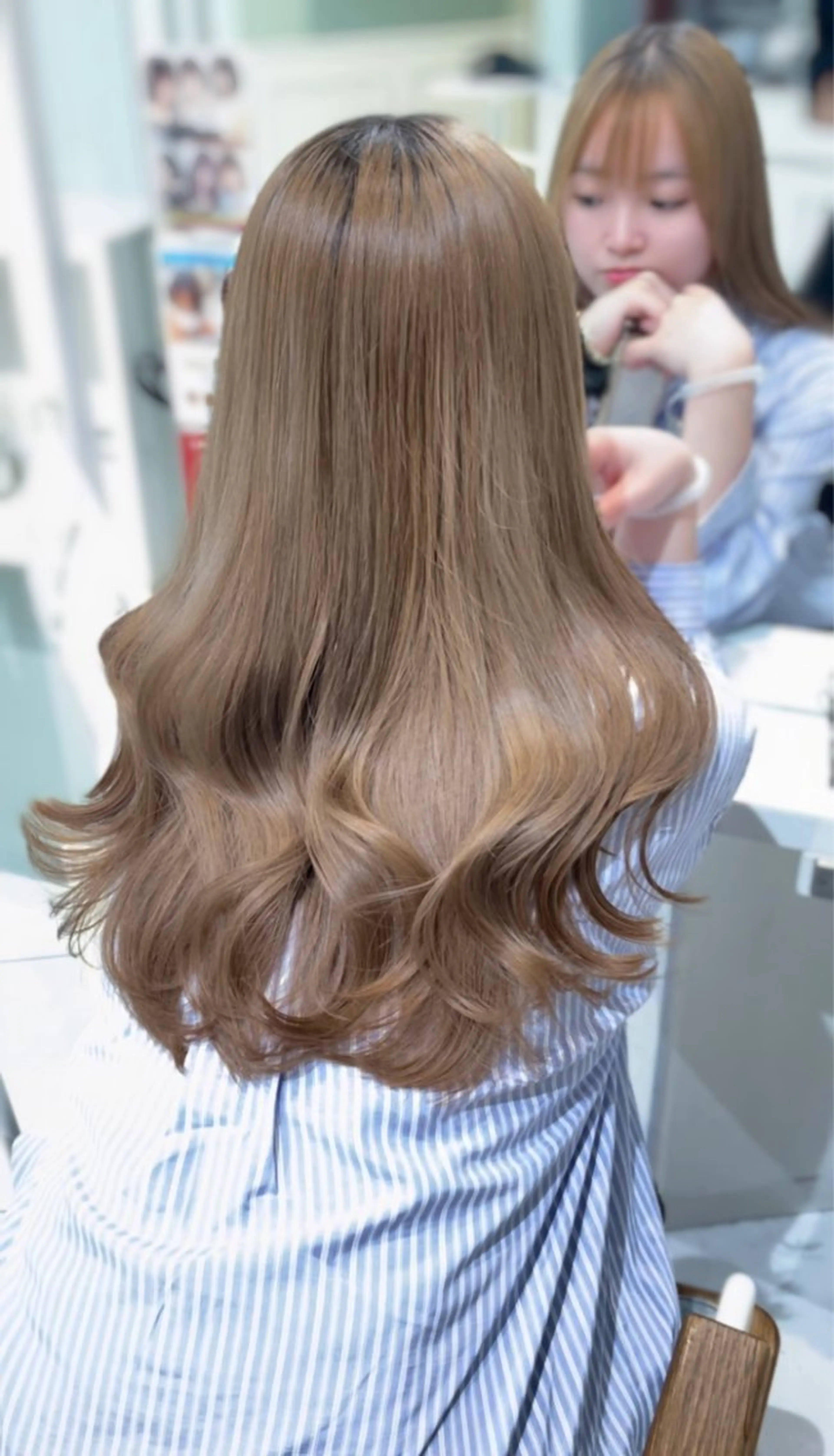 ロング カット ヘアカラー トリートメント レイヤーカット／ ハッシュカット/果恋のヘアスタイル