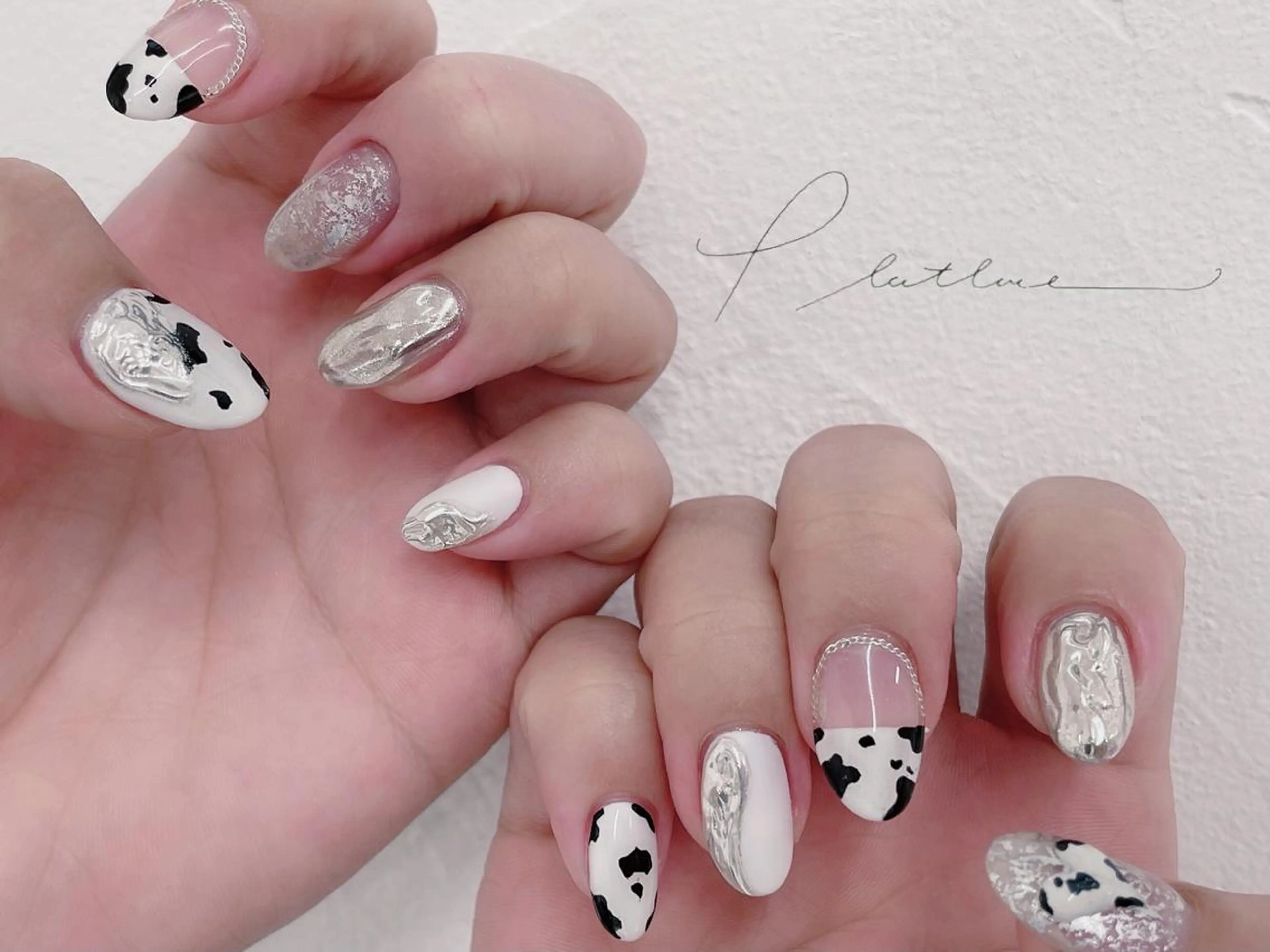 ネイル アニマル柄 持ち込み ニュアンスネイル Platluce. ERIのネイルデザイン