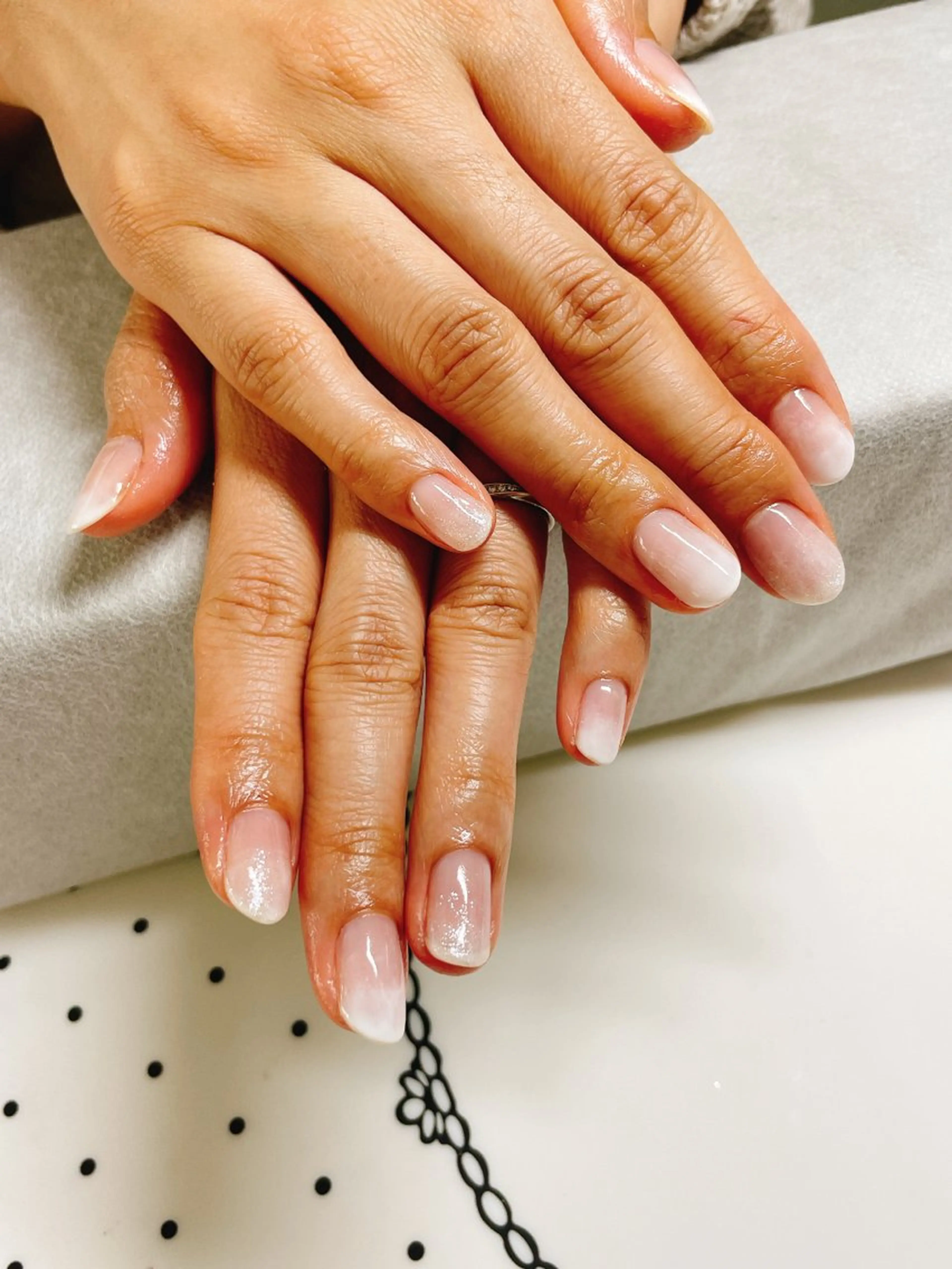 ネイル グラデーション ワンホンネイル 冬ネイル ネイルホリック三鷹店 練習用アカウントのネイルデザイン