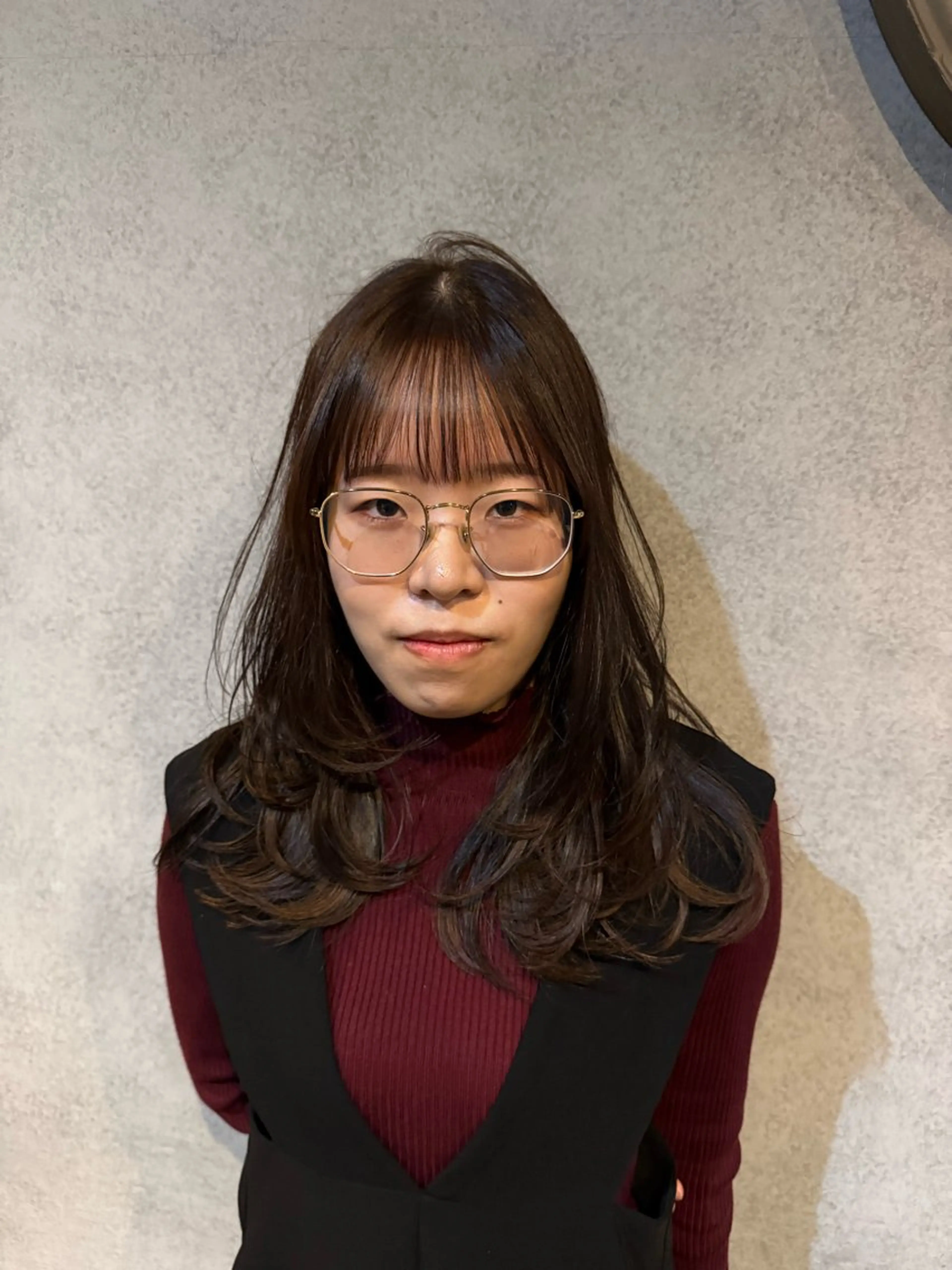 ミディアム カラー ハッシュカット レイヤーカット カット ヘアカラー トリートメント メンズカット/パーマ 艶カラーTAIGA︎のヘアスタイル