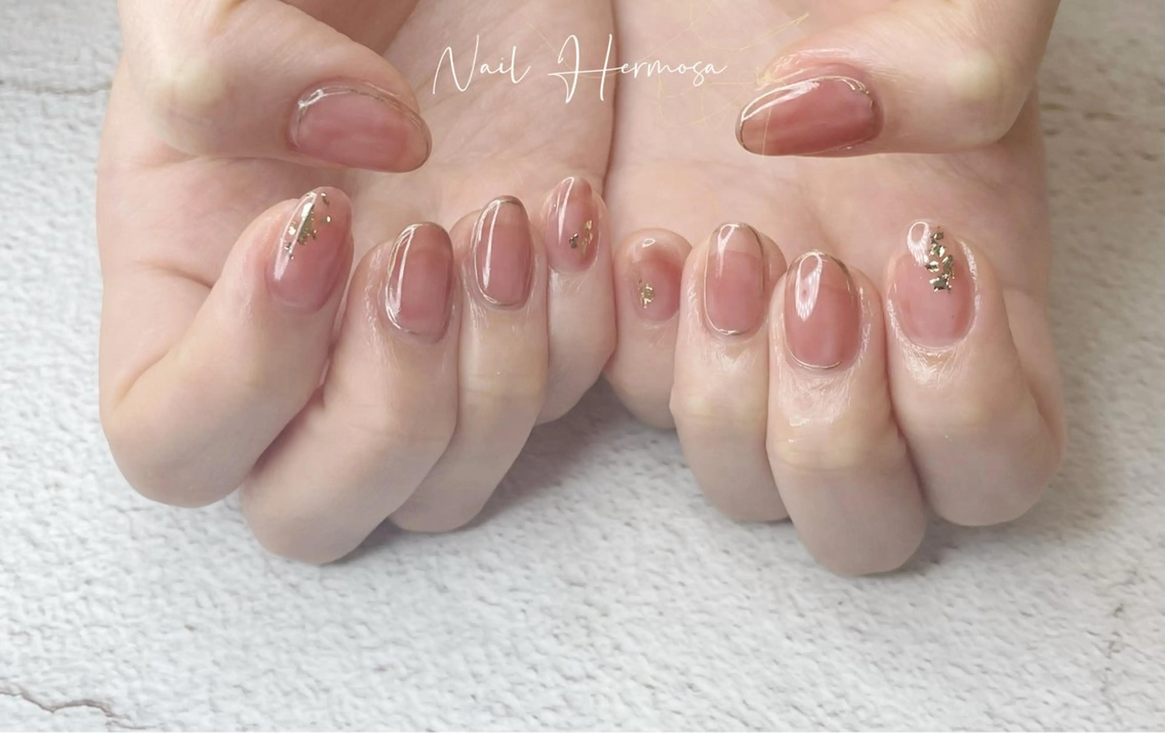 ネイル アートネイル ジェルネイル グラデーション マグネットネイル 持ち込み ハンドネイル エルモサ YURIKAのネイルデザイン