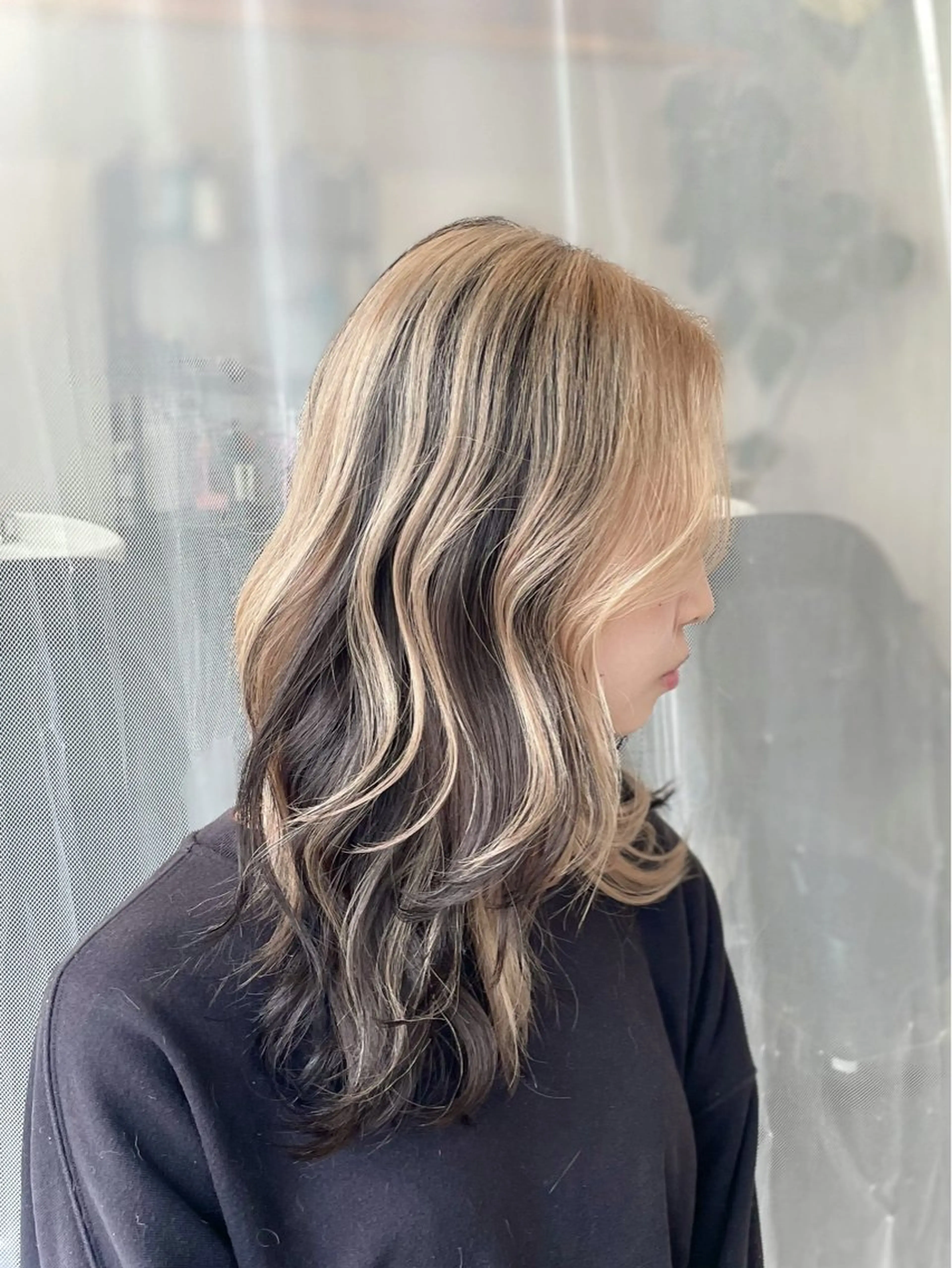 ロング カラー カット ヘアカラー トリートメント GaKu/ハイトーン /ブリーチ/ブロンドのヘアスタイル