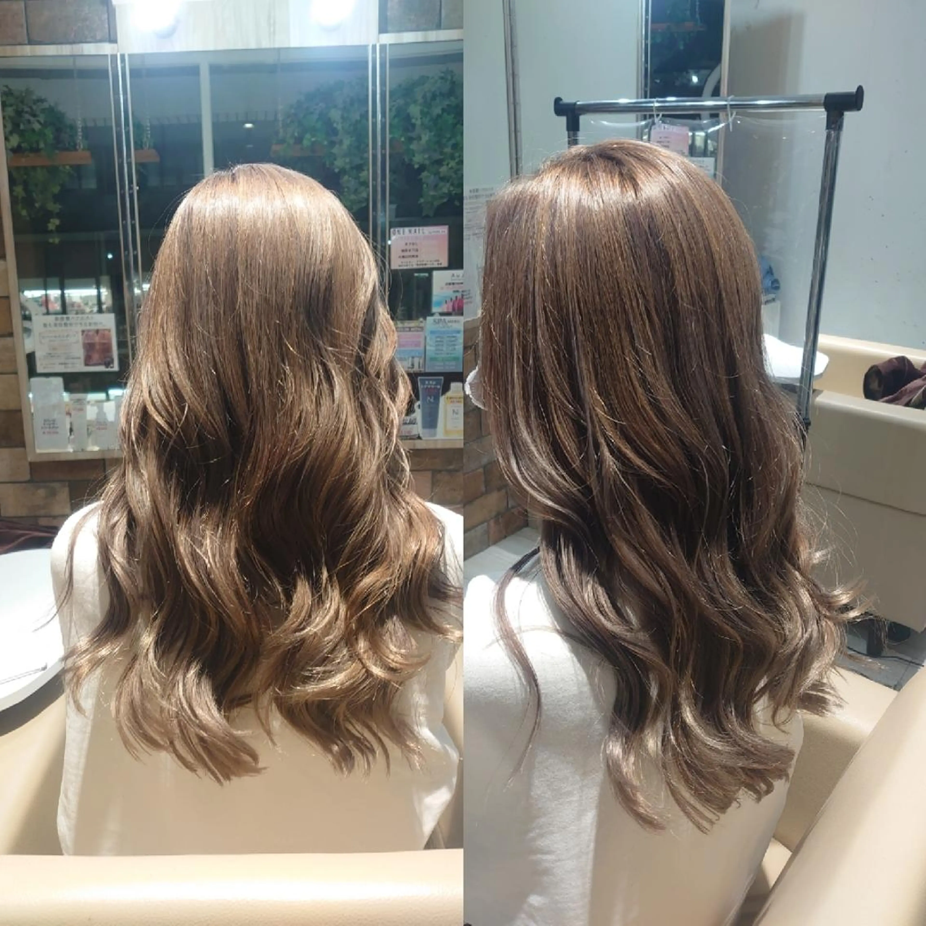 セミロング カラー ブリーチ グレージュ ラベンダーカラー ラベンダーグレージュ ラベンダーグレー ヘアカラー E Komo hair所属・Wow❕E Komo hair 永井一輝のヘアスタイル