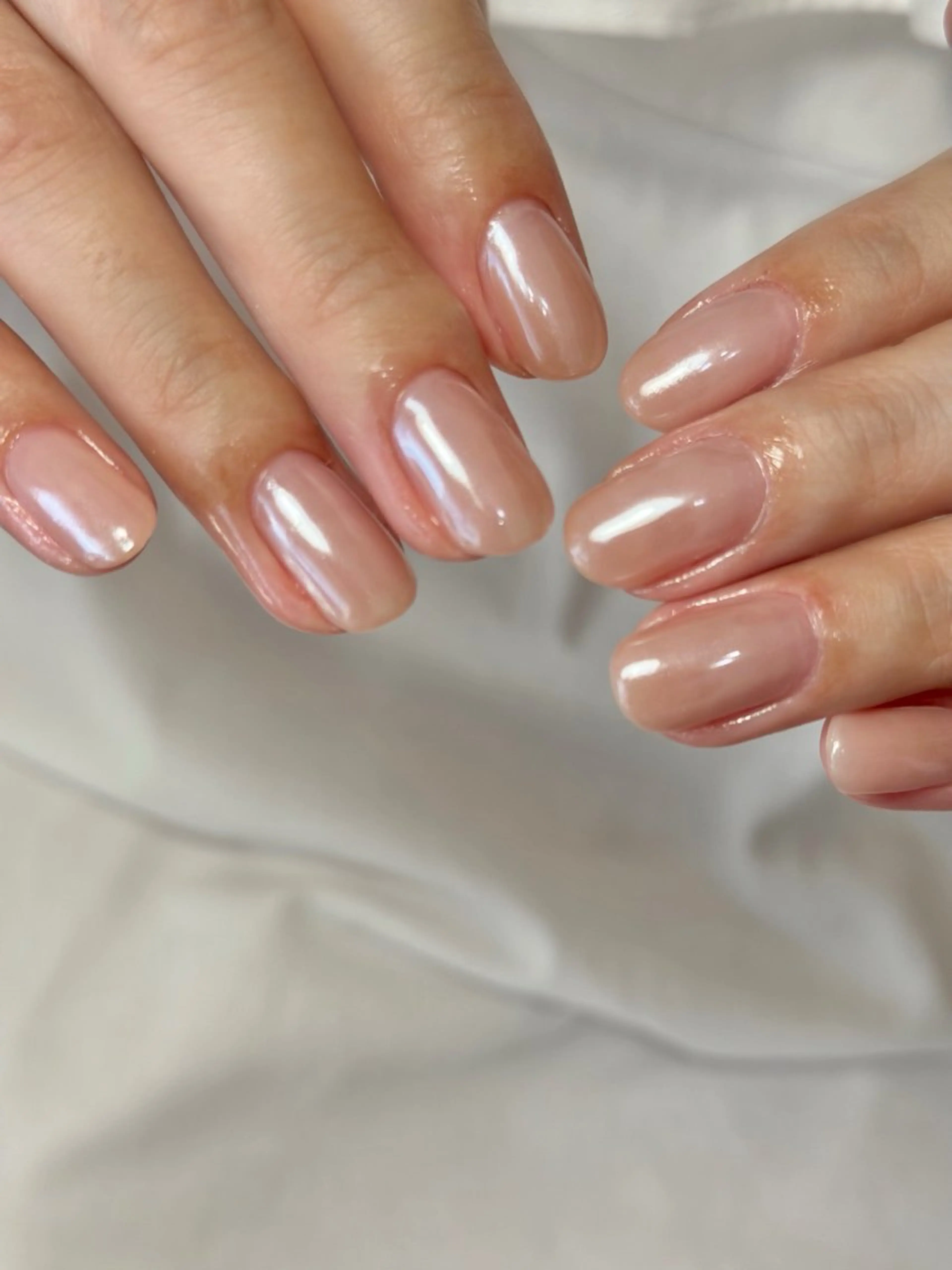 ネイル オーロラネイル ワンカラーネイル シンプルネイル bibiwoo Ayakoのネイルデザイン