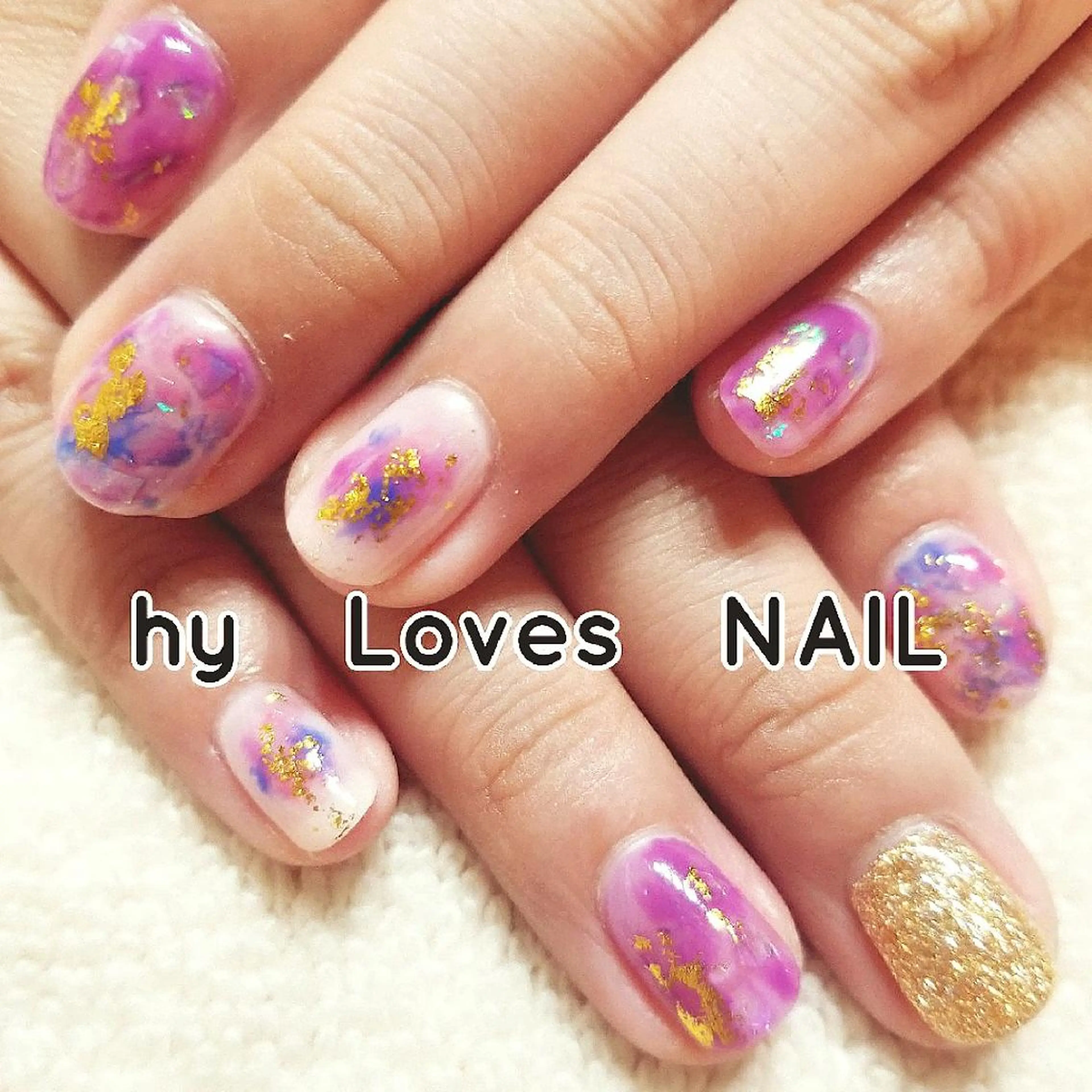 ネイル ジェルネイル ニュアンスネイル ショートネイル ハンドネイル よしだ ひろきのネイルデザイン