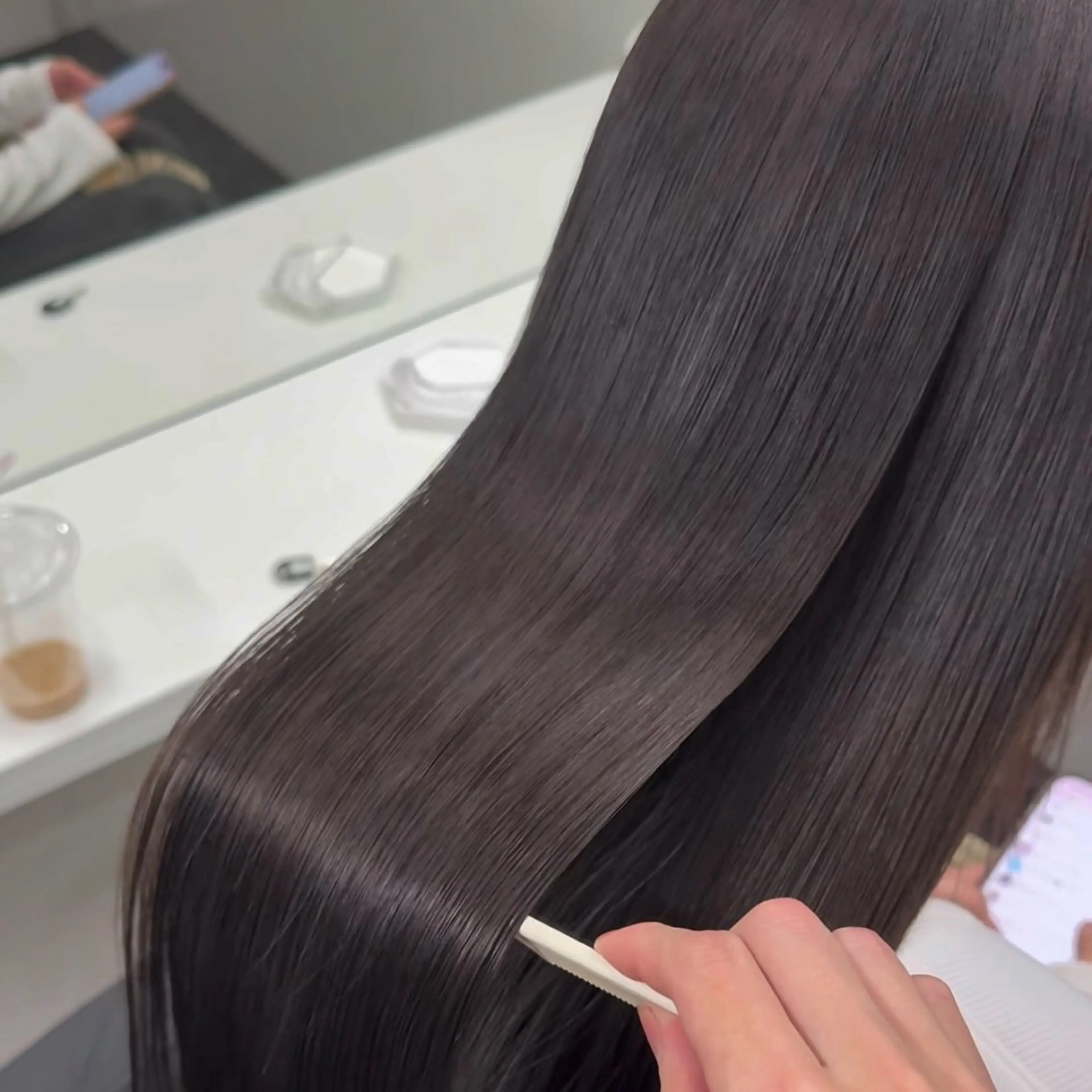 縮毛矯正 トリートメント ハイトーン/ 髪質改善/上質艶髪のヘアスタイル