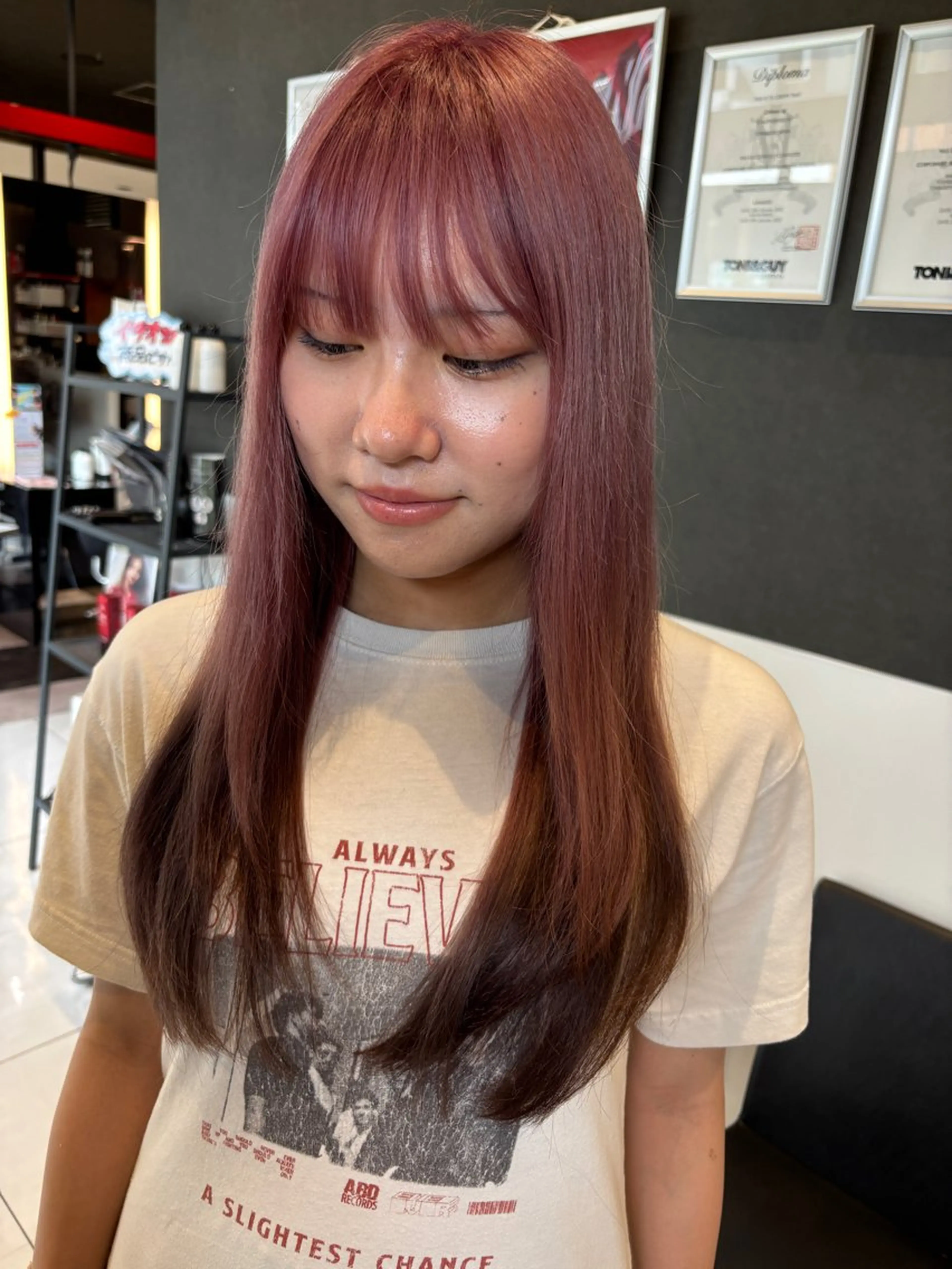 ロング カラー カット ヘアカラー トリートメント ブリーチ/ヘアケア/ 艶髪/イギチハルのヘアスタイル