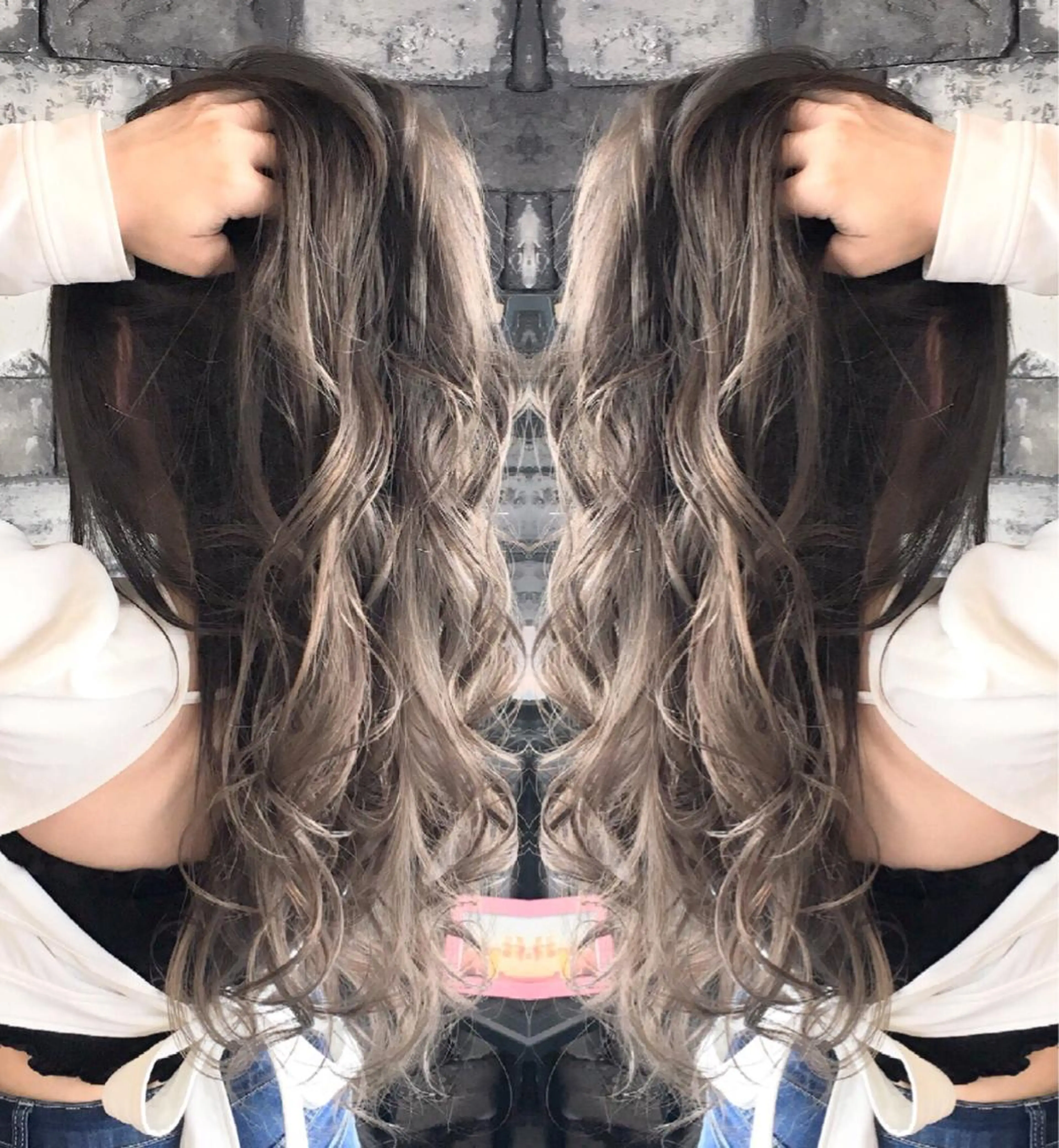 ロング 外国人風カラー レイヤーカット ヘアカラー トリートメント ヘアセット ❤️千葉県代表❤️ 店長❤️柿本翔一朗のヘアスタイル