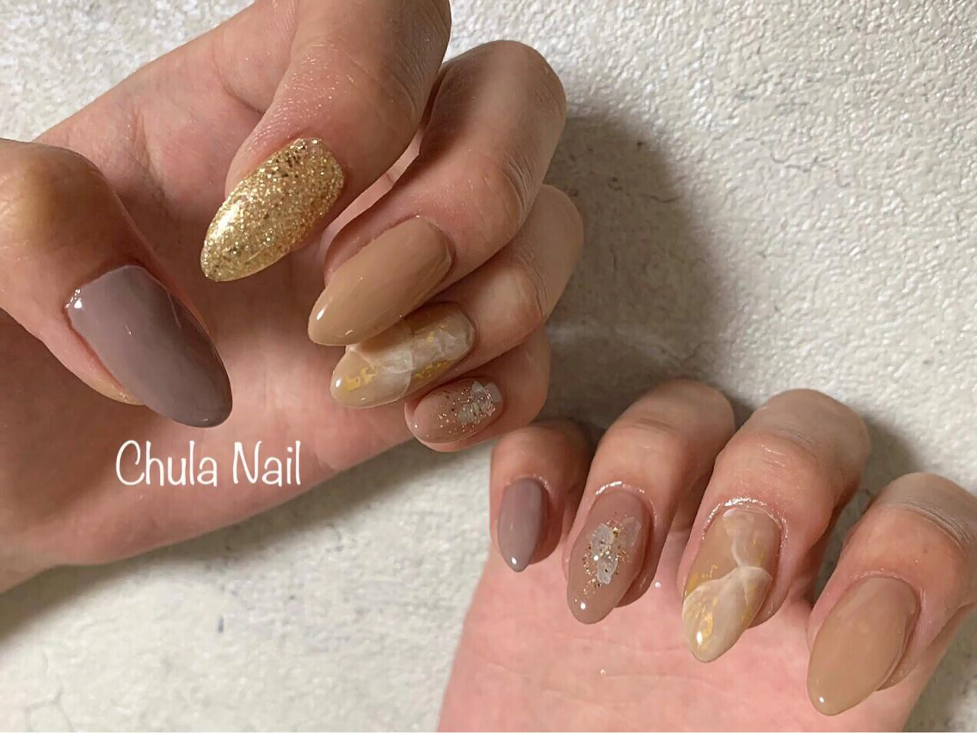 ネイル スカルプネイル ハンドネイル ëmma nail_ by chulaのネイルデザイン