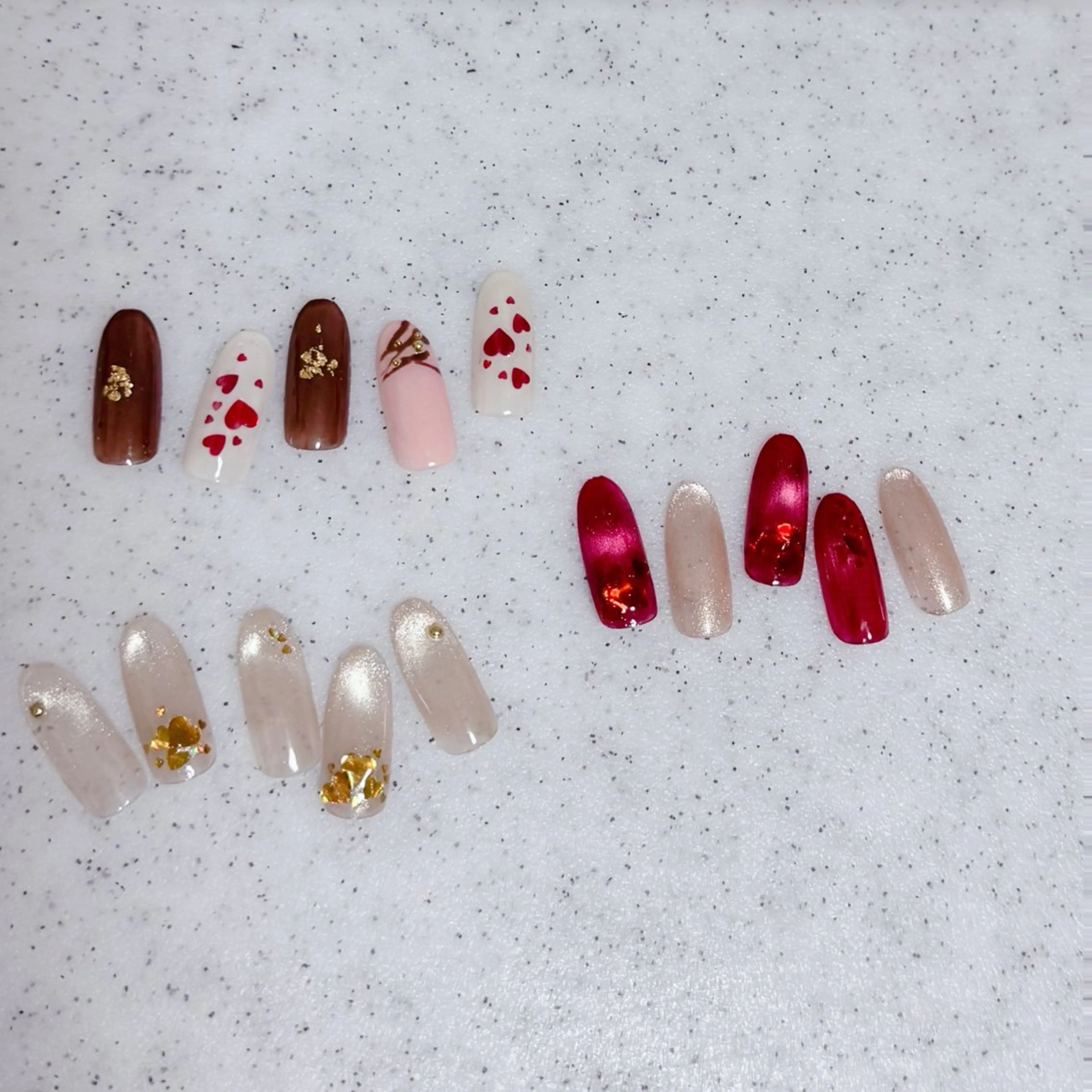 ネイル ハート バレンタイン maruyasu. yのネイルデザイン