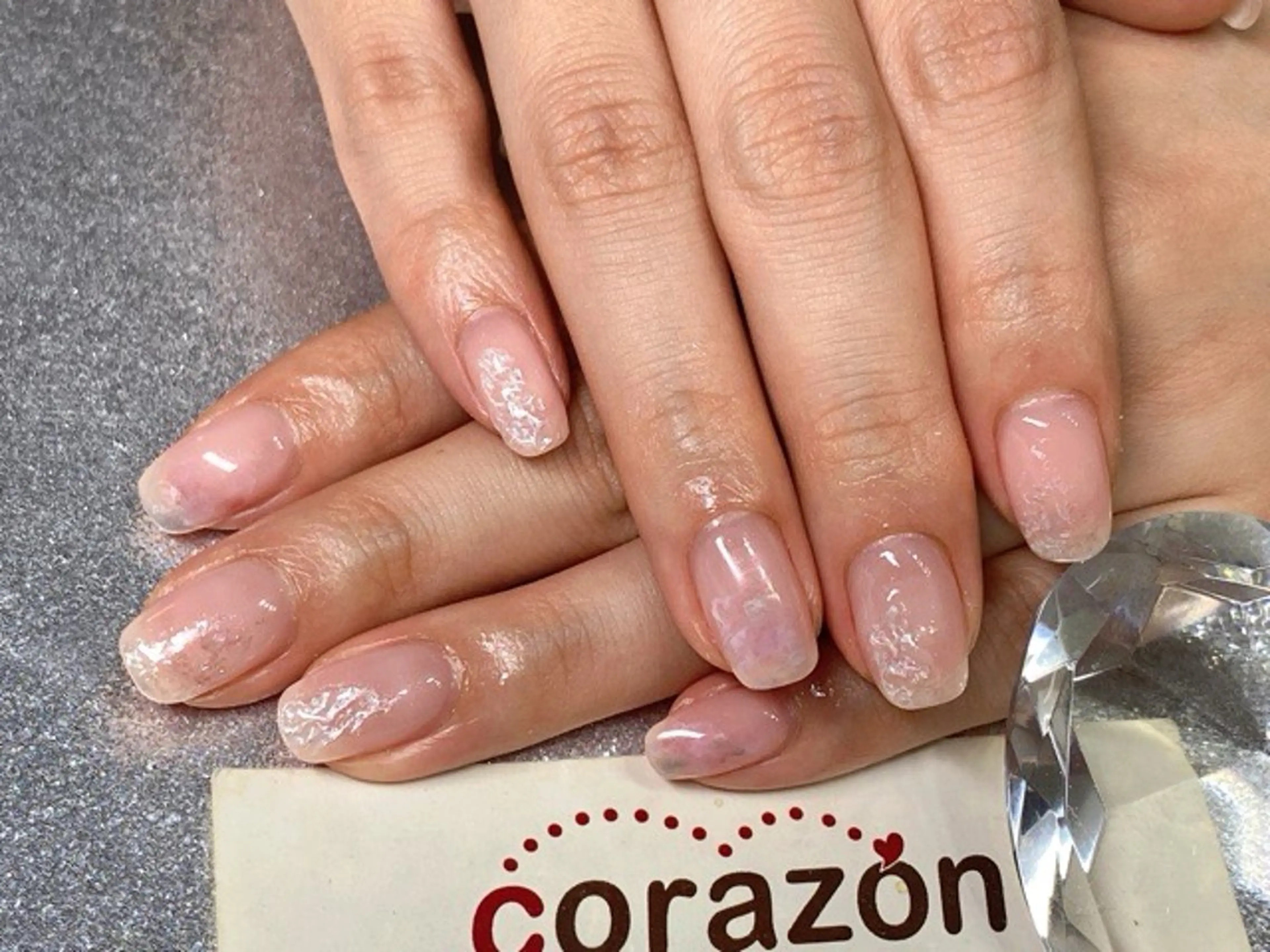 ネイル アートネイル ホワイト corazon所属・ネイリスト aicoのネイルデザイン