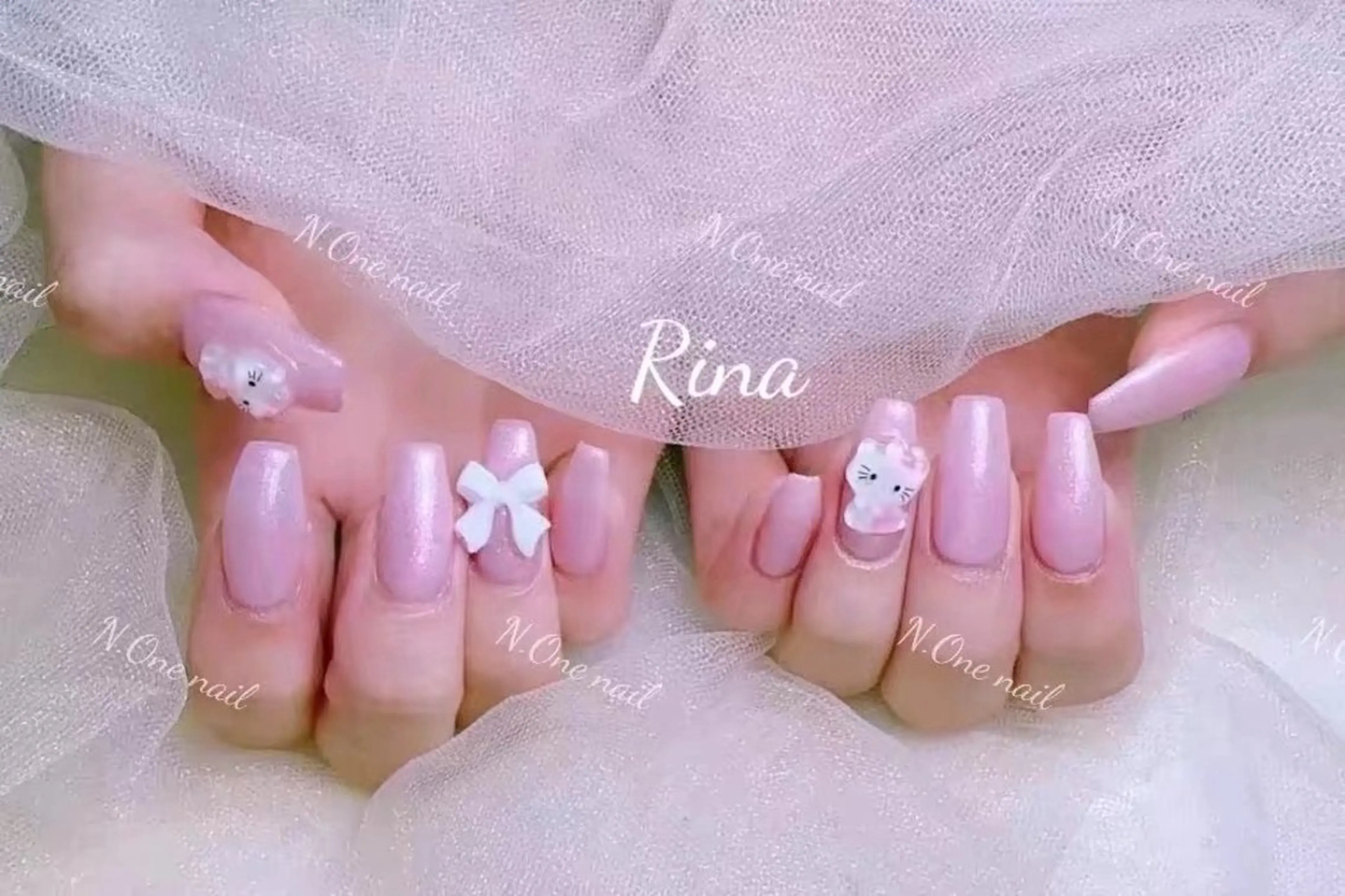 ネイル 長いだし/スカルプ/ パラシェルN.oneのネイルデザイン