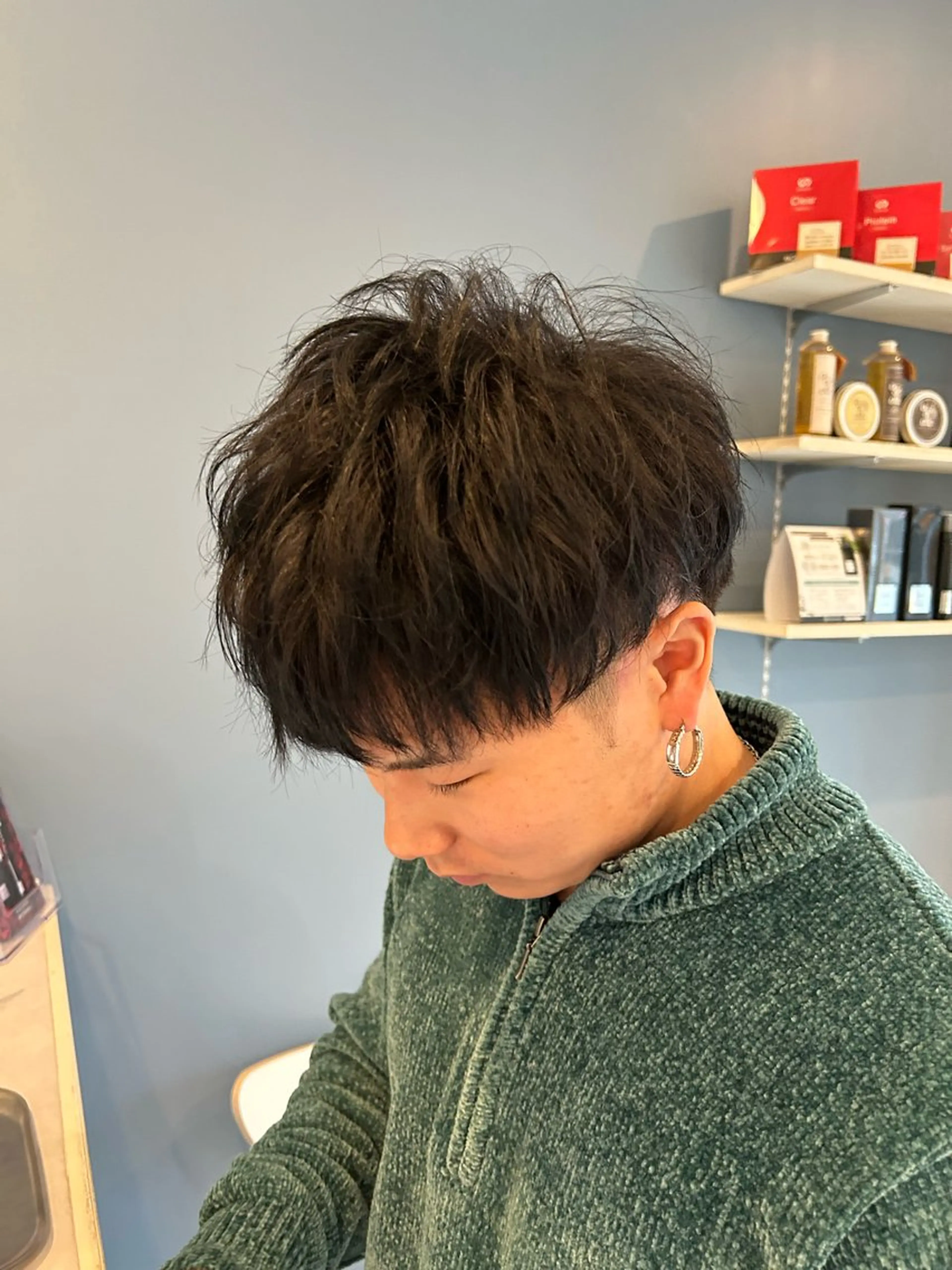 ショート カラー メンズ マッシュ 松林 大暉のヘアスタイル