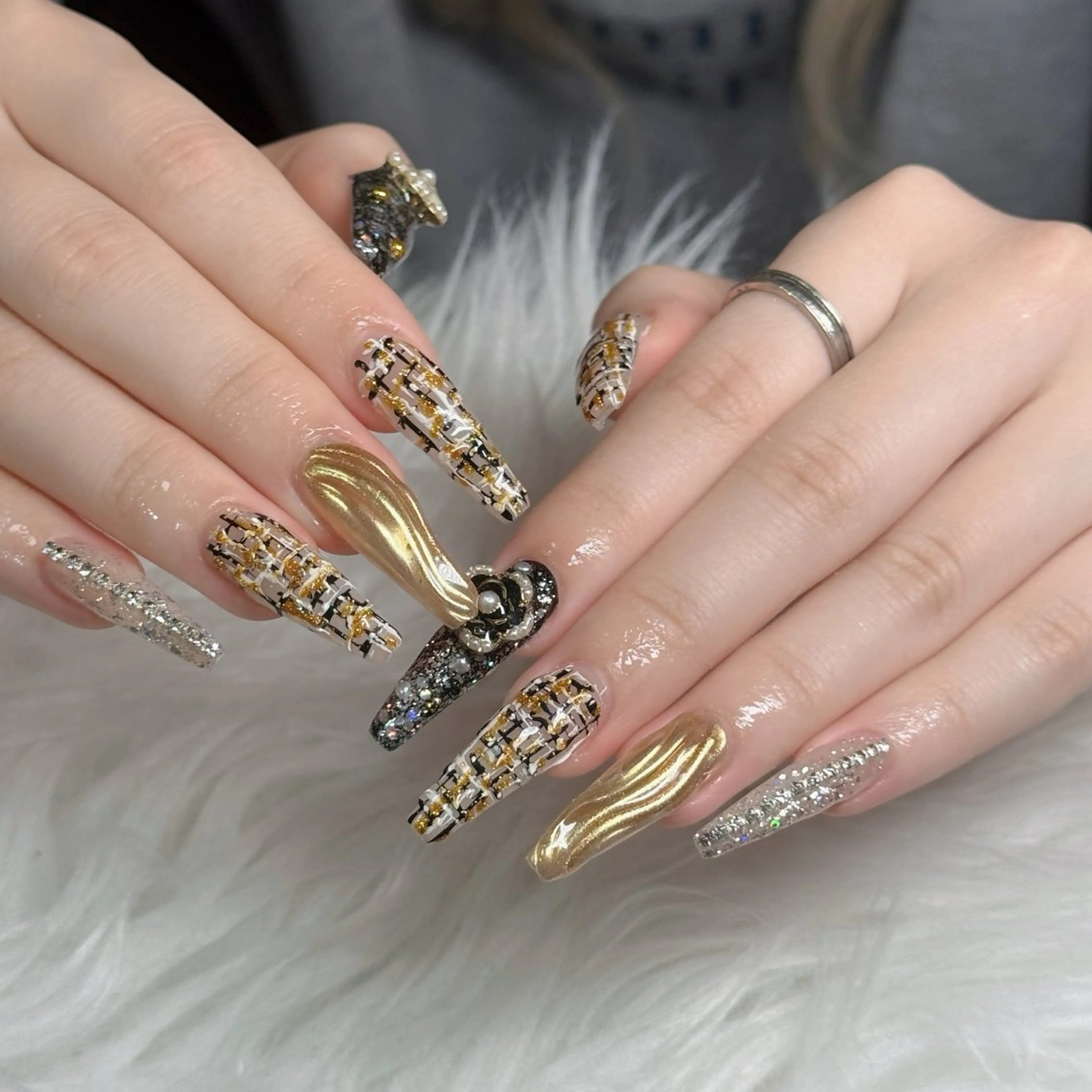 ネイル フットネイル フレンチネイル グラデーション 韓国ネイル ロングネイル ハンドネイル Hani Nail Salonのネイルデザイン