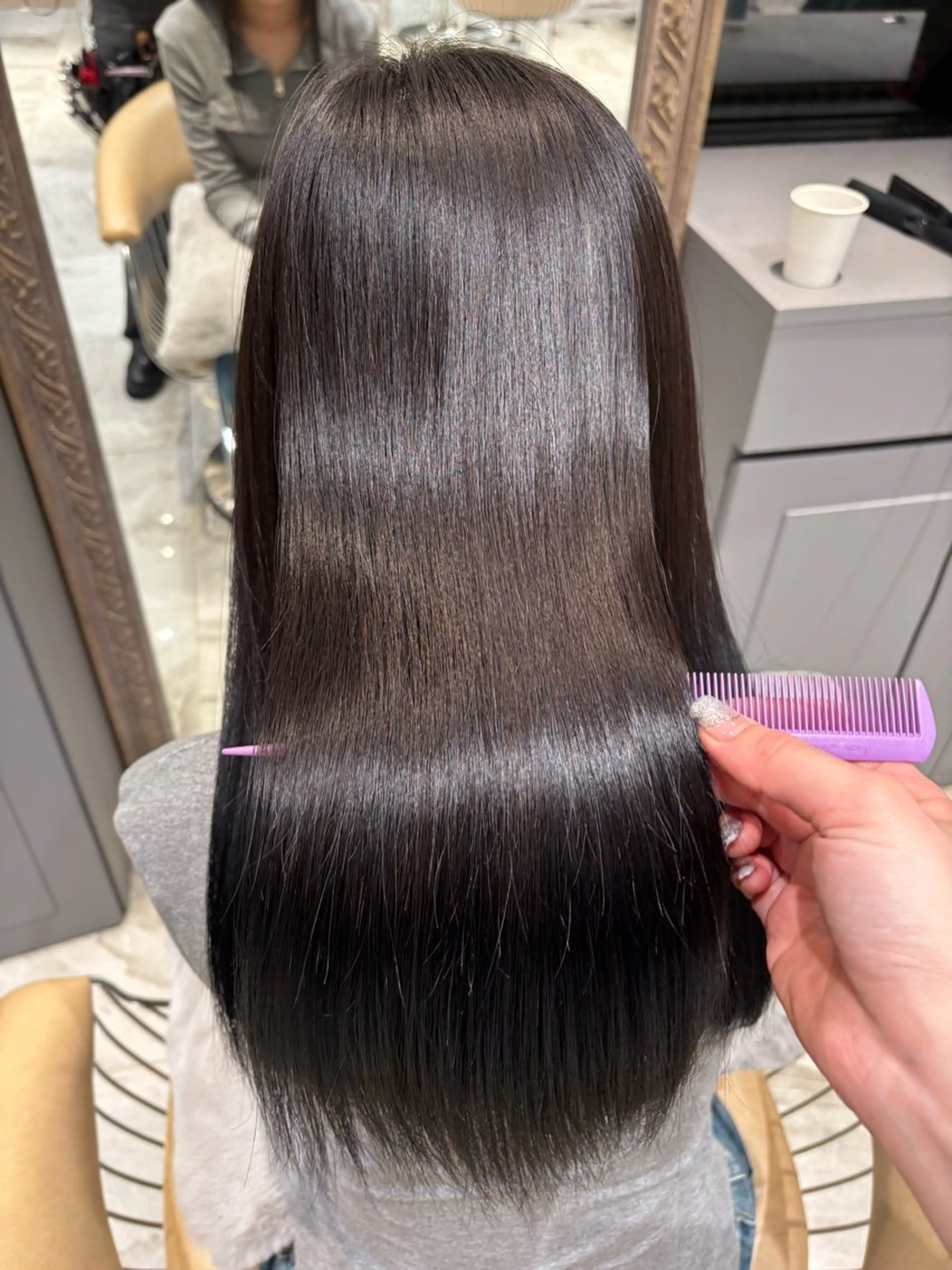 セミロング カット ヘアカラー 透明感カラー/艶髪 髪質改善/ayariのヘアスタイル