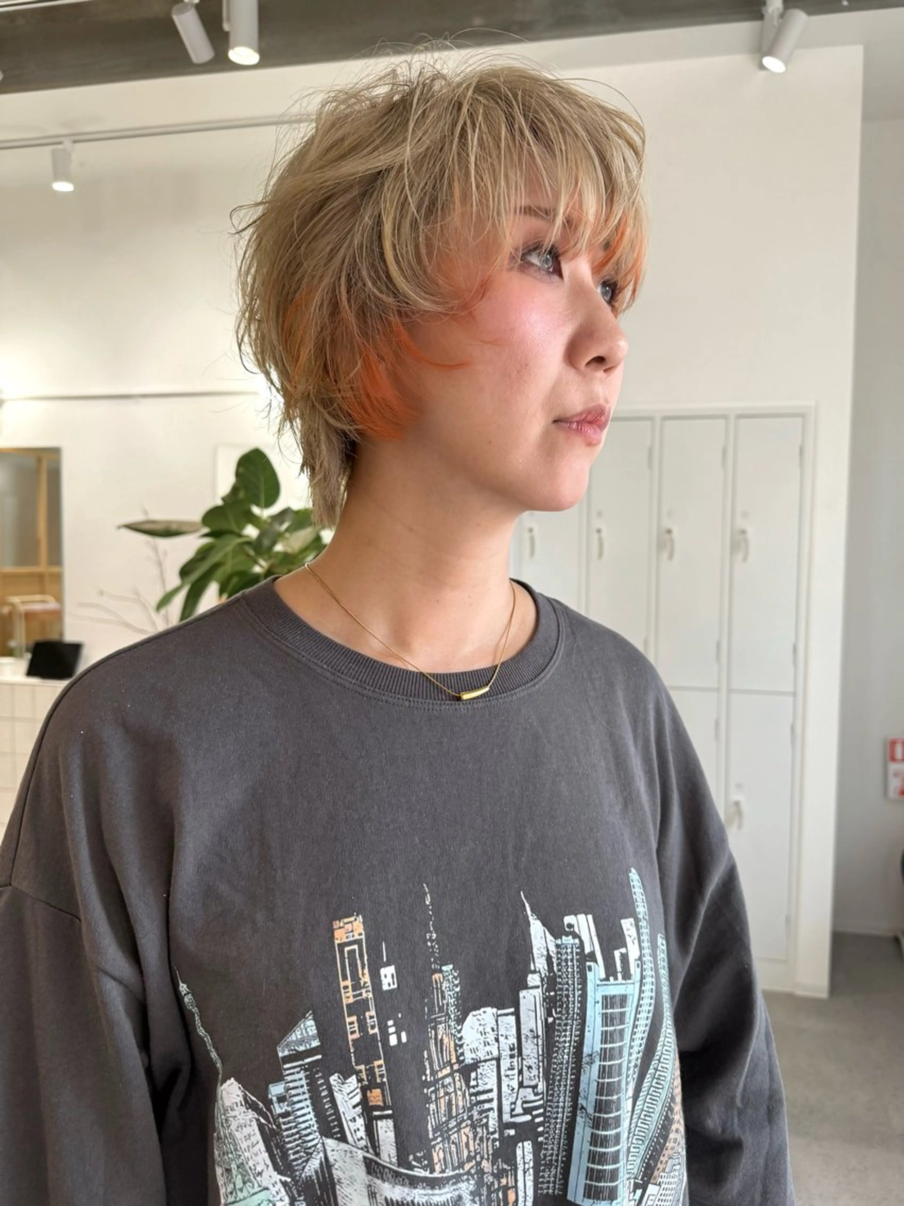 ショート カラー カラー/髪質改善 レイヤー/vagueのヘアスタイル