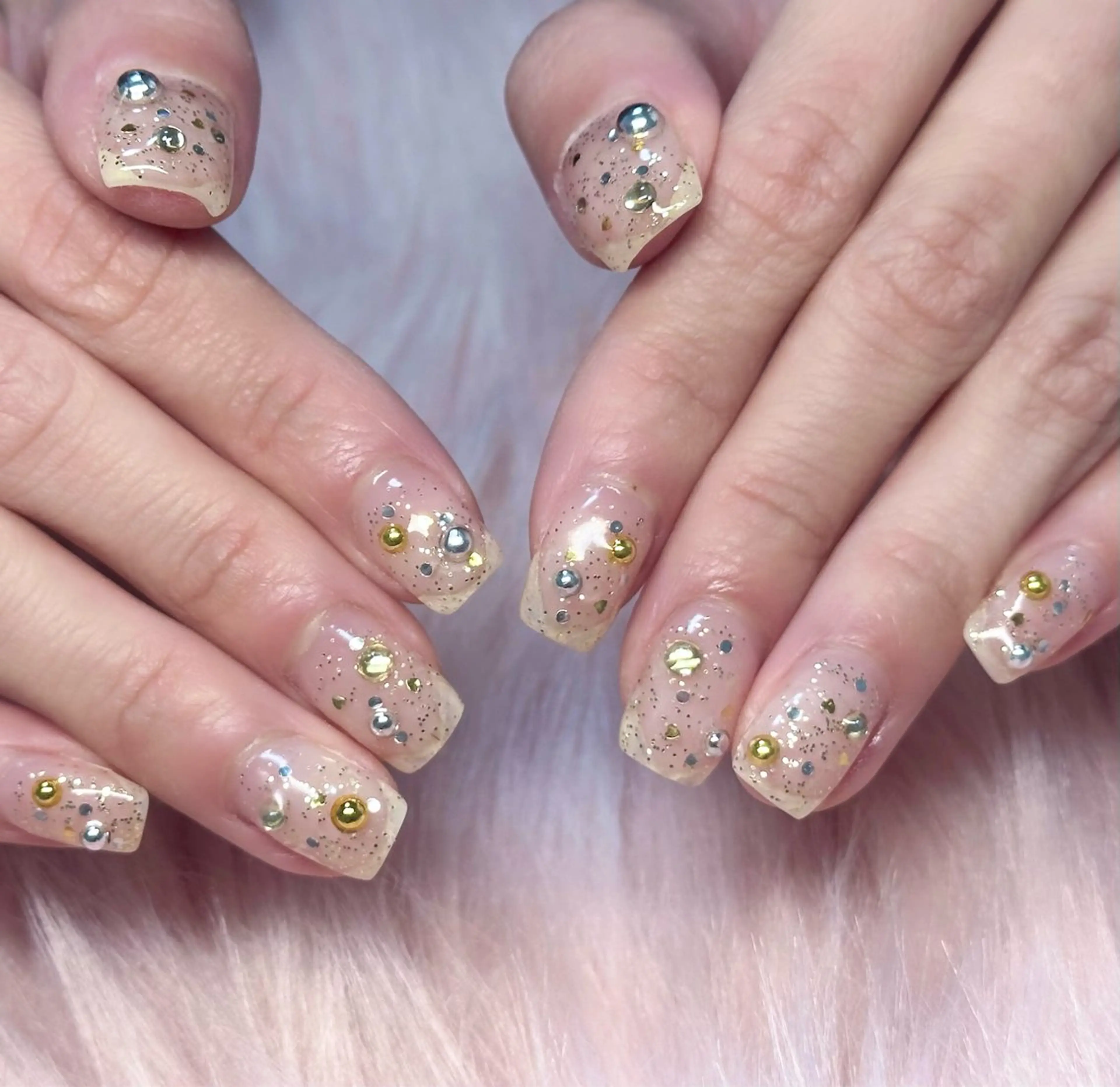 ネイル キラキラネイル ハンドネイル Cham Haruneのネイルデザイン