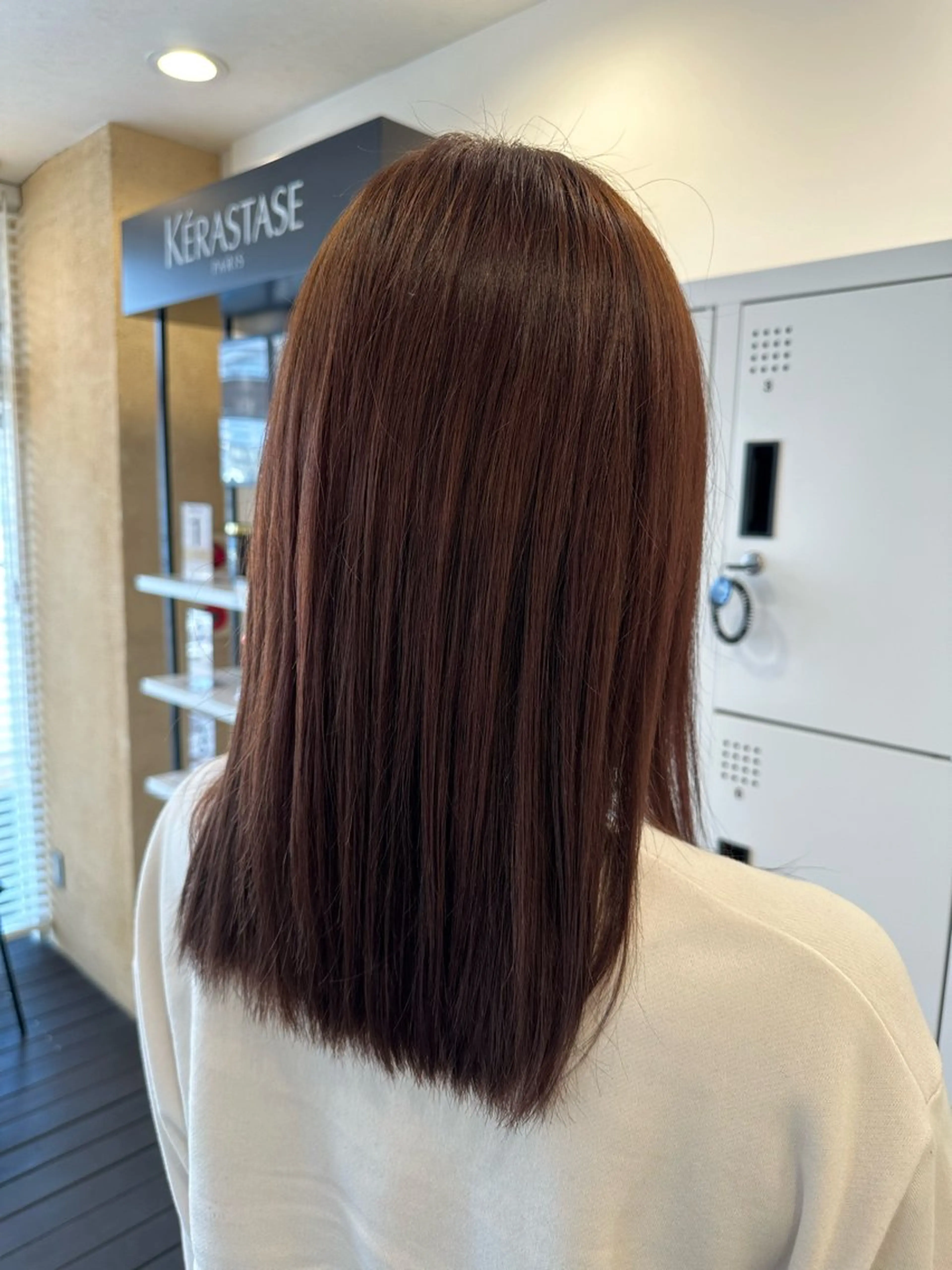 カラー ベージュカラー ピンクカラー ピンクベージュ GRANDEUR 堀内のヘアスタイル