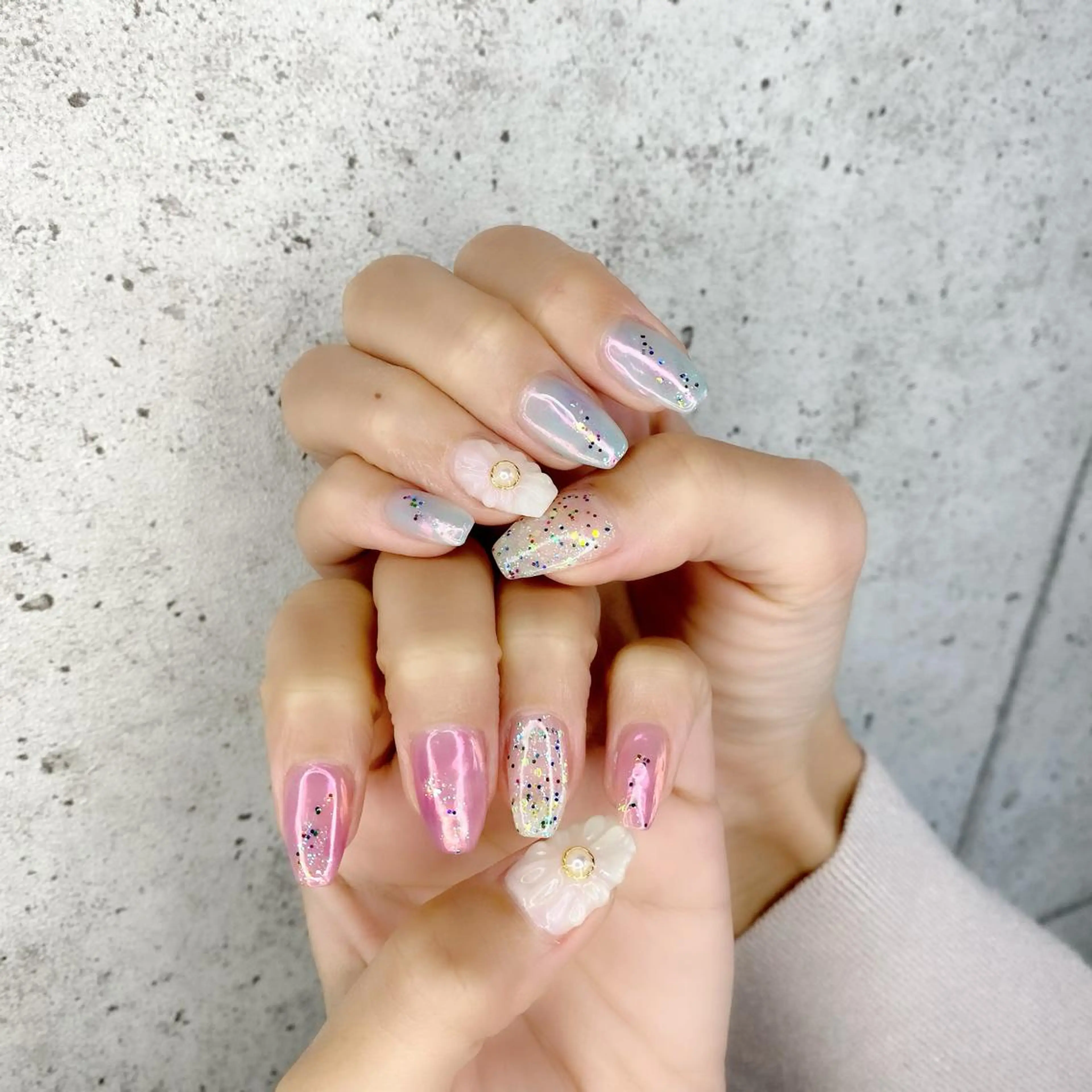 セミロング カラー パーマ ヘアアレンジ メンズ キッズ ネイル マツエク・マツパ ハンドネイル Salon Ｋのネイルデザイン